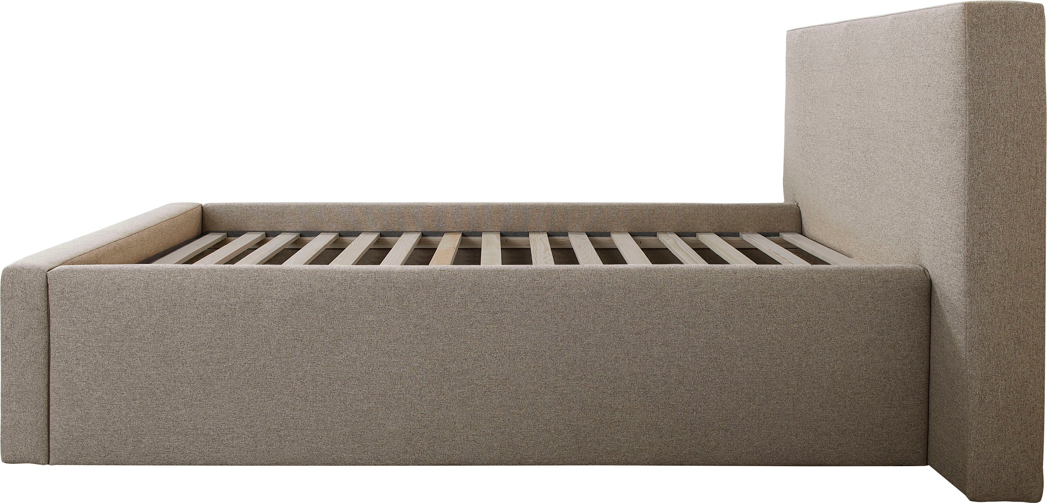 INOSIGN Gestoffeerd bed DALINA rechtlijnig hoofdbord, in 5 breedten, ook in 220 cm lengte