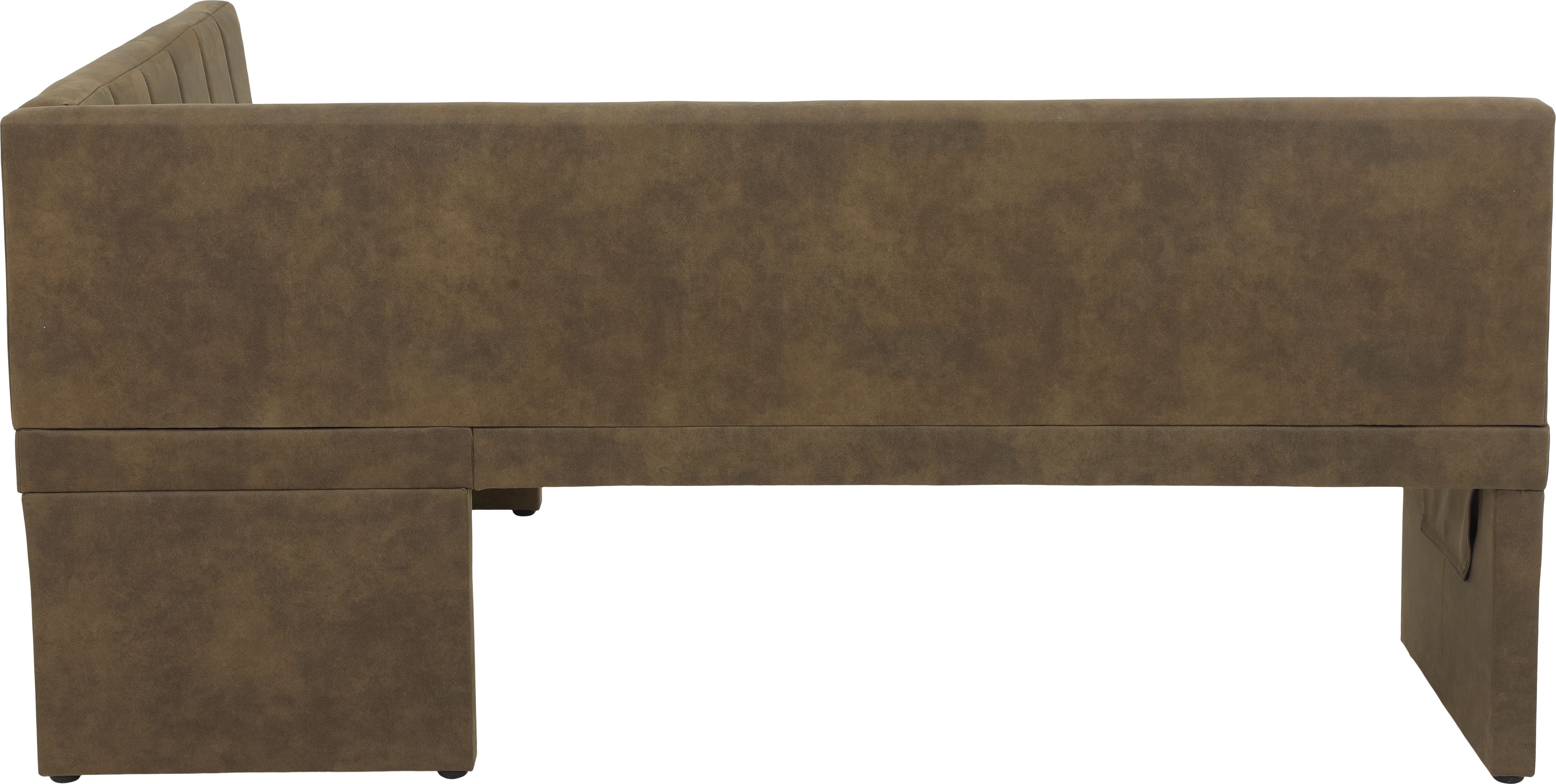 HELA Eethoek Spree Eettafel 140x90 cm met dikke rand, microvezel bekleding(4-delig)