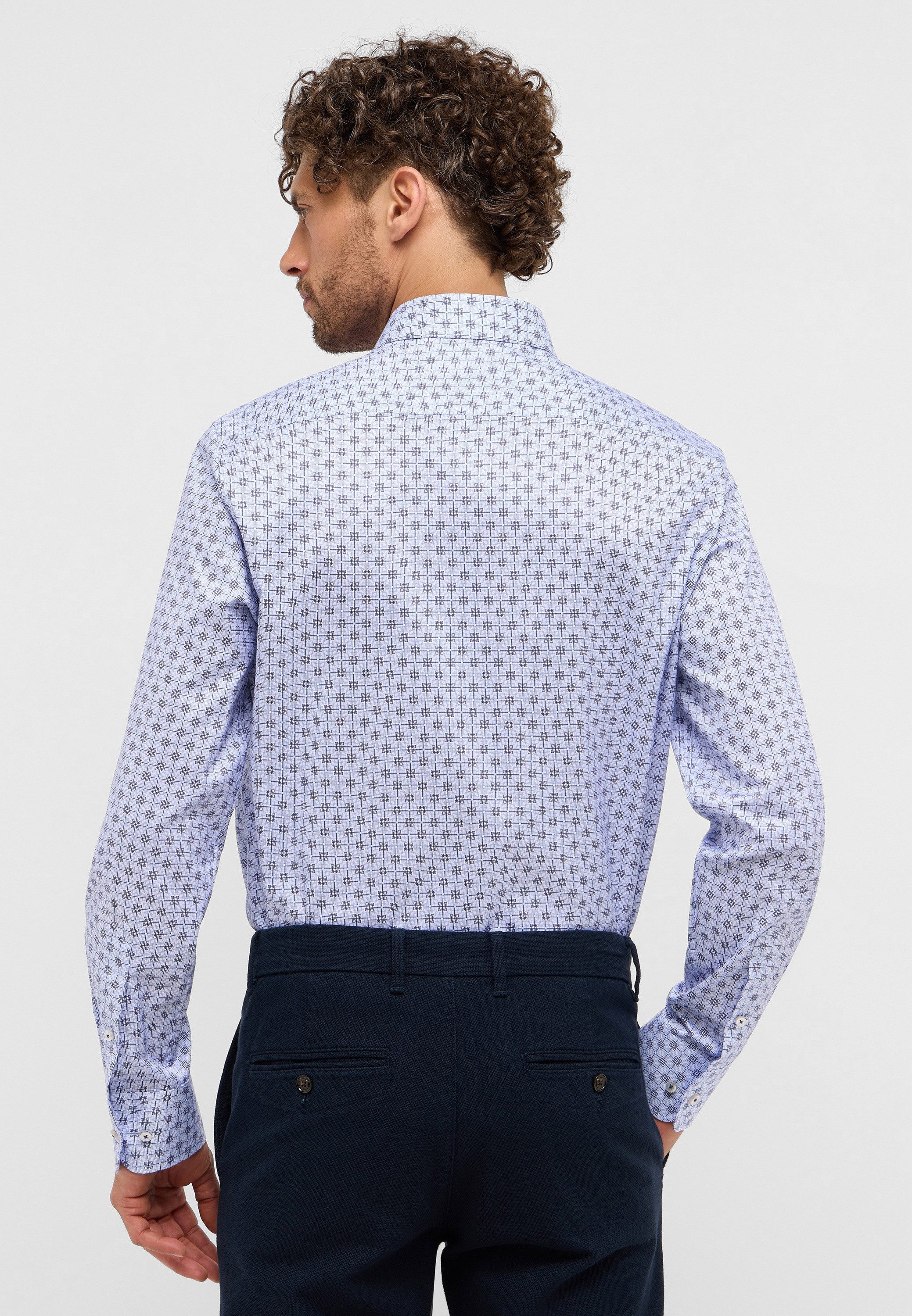 Eterna Overhemd met lange mouwen Slim fit