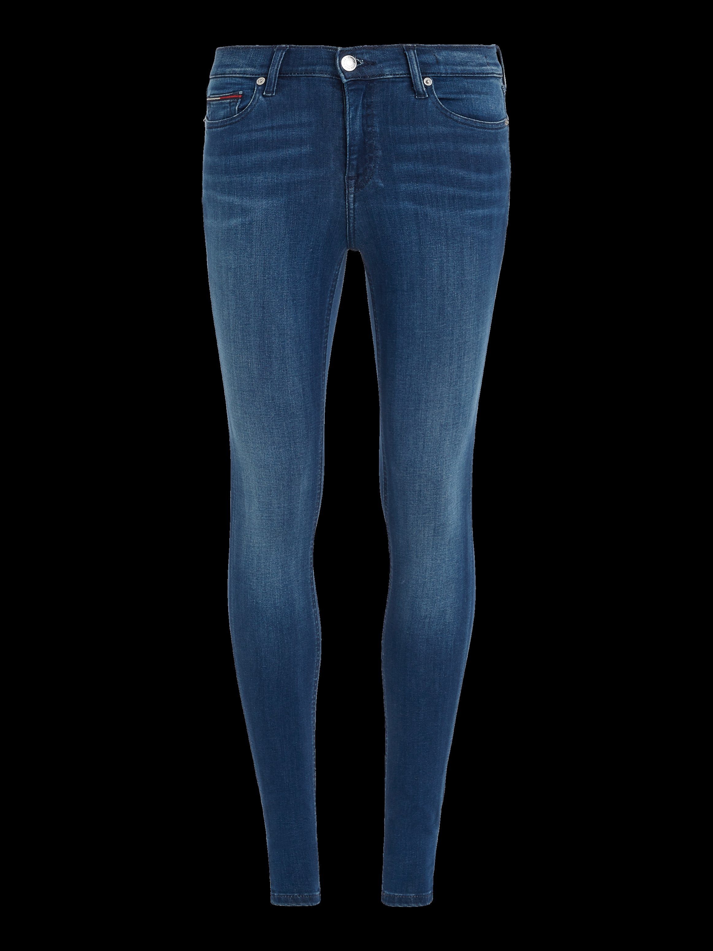 TOMMY JEANS Skinny fit jeans Nora Mid Rise Skinny Fit met tommy jeans-logobadge & borduursels