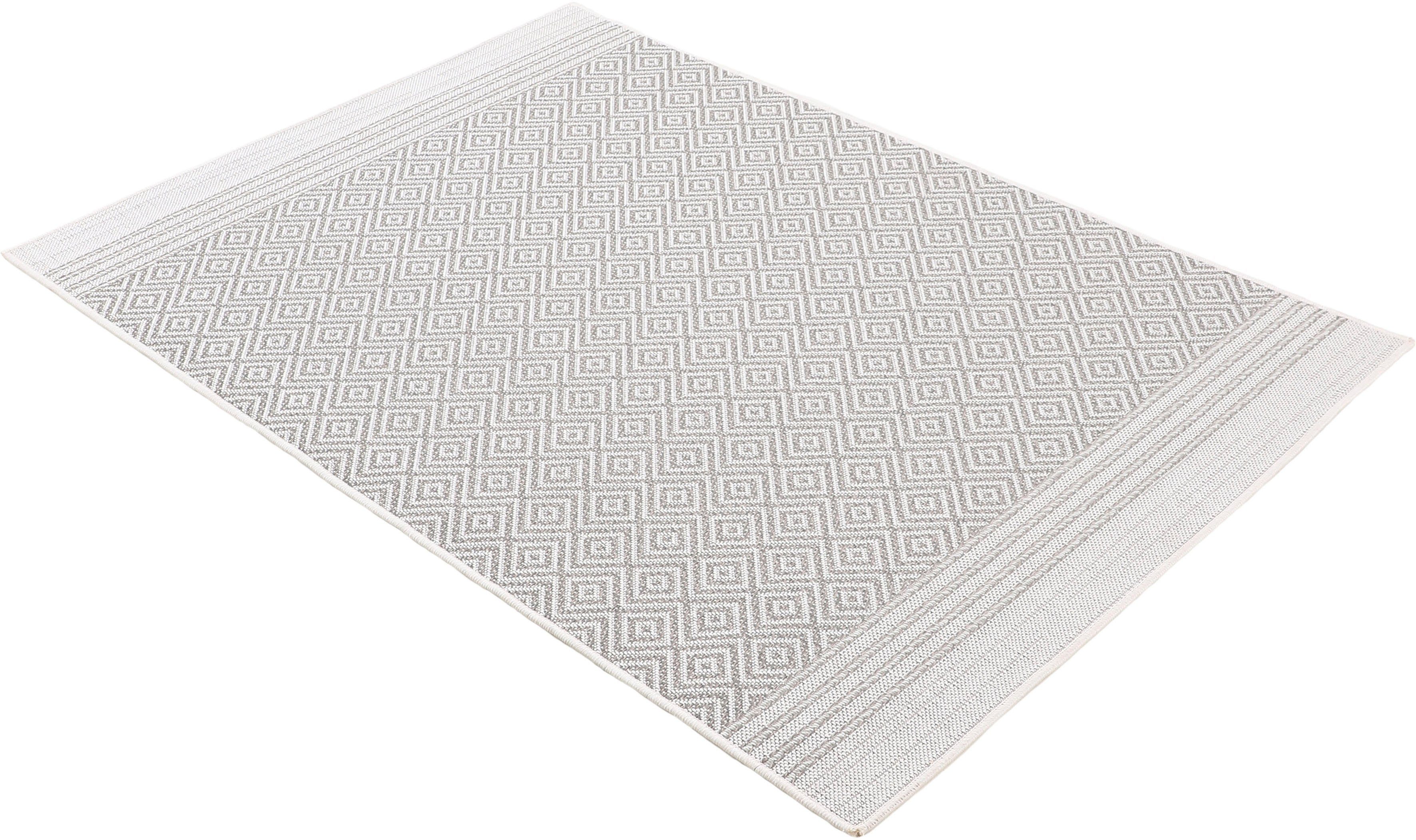 carpetfine Vloerkleed Boho 103 robust vlakweefsel, sisal look, uv-bestendig, buitenruimte
