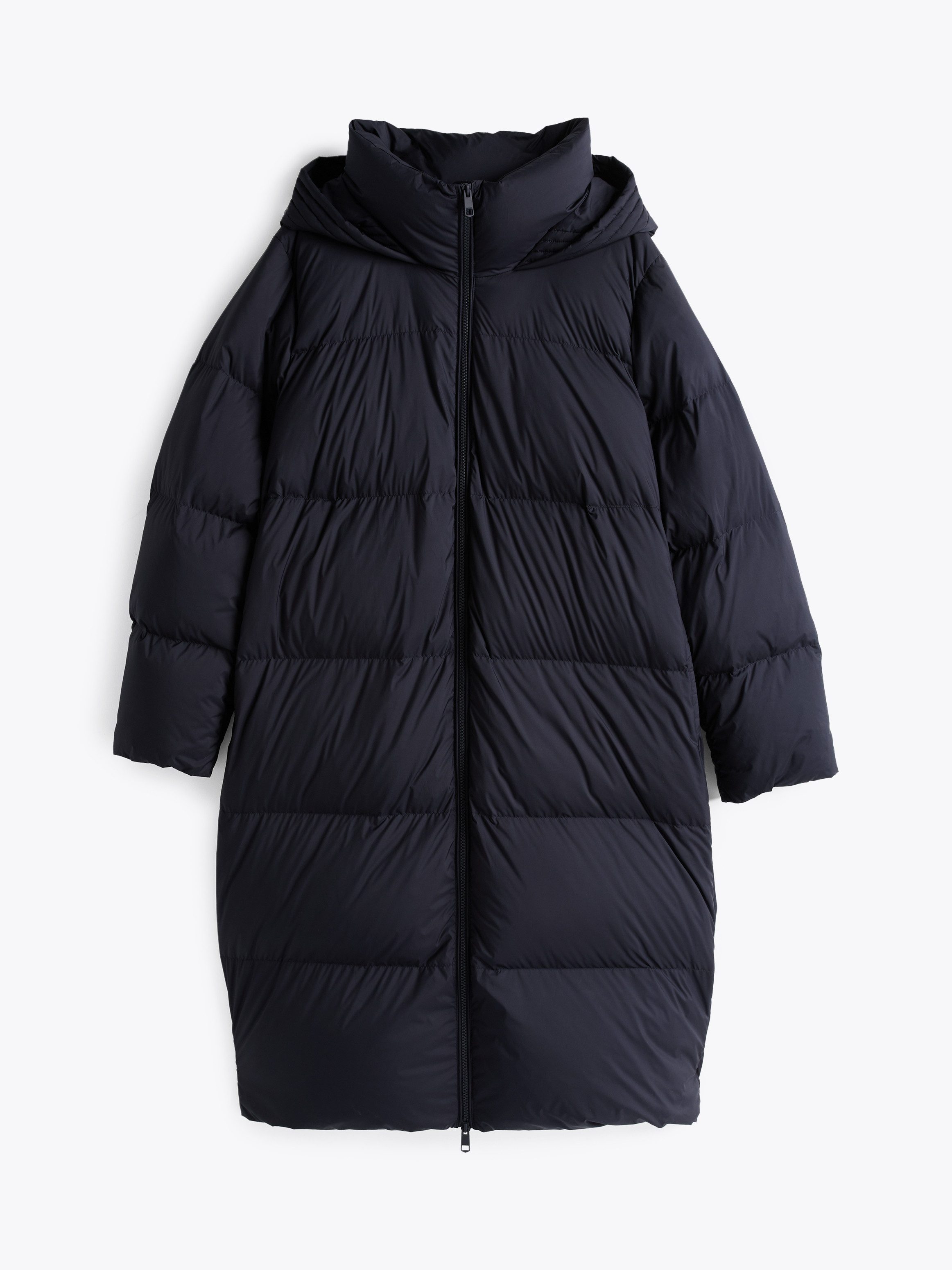 Tommy Hilfiger Curve Gewatteerde jas CRV CASUAL HW DOWN HOOD COAT in grote maten, lichte vulling, met capuchon, 2-weg sluiting