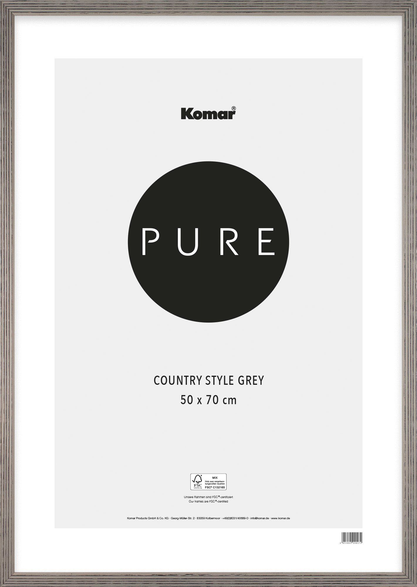 Komar Fotolijstje Country Style Holz Echt houten frame met hoogtransparant acrylglas