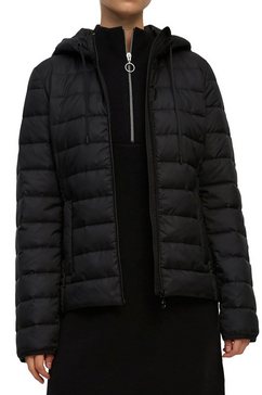 marc o'polo denim gewatteerde jas met lichte no down vulling zwart