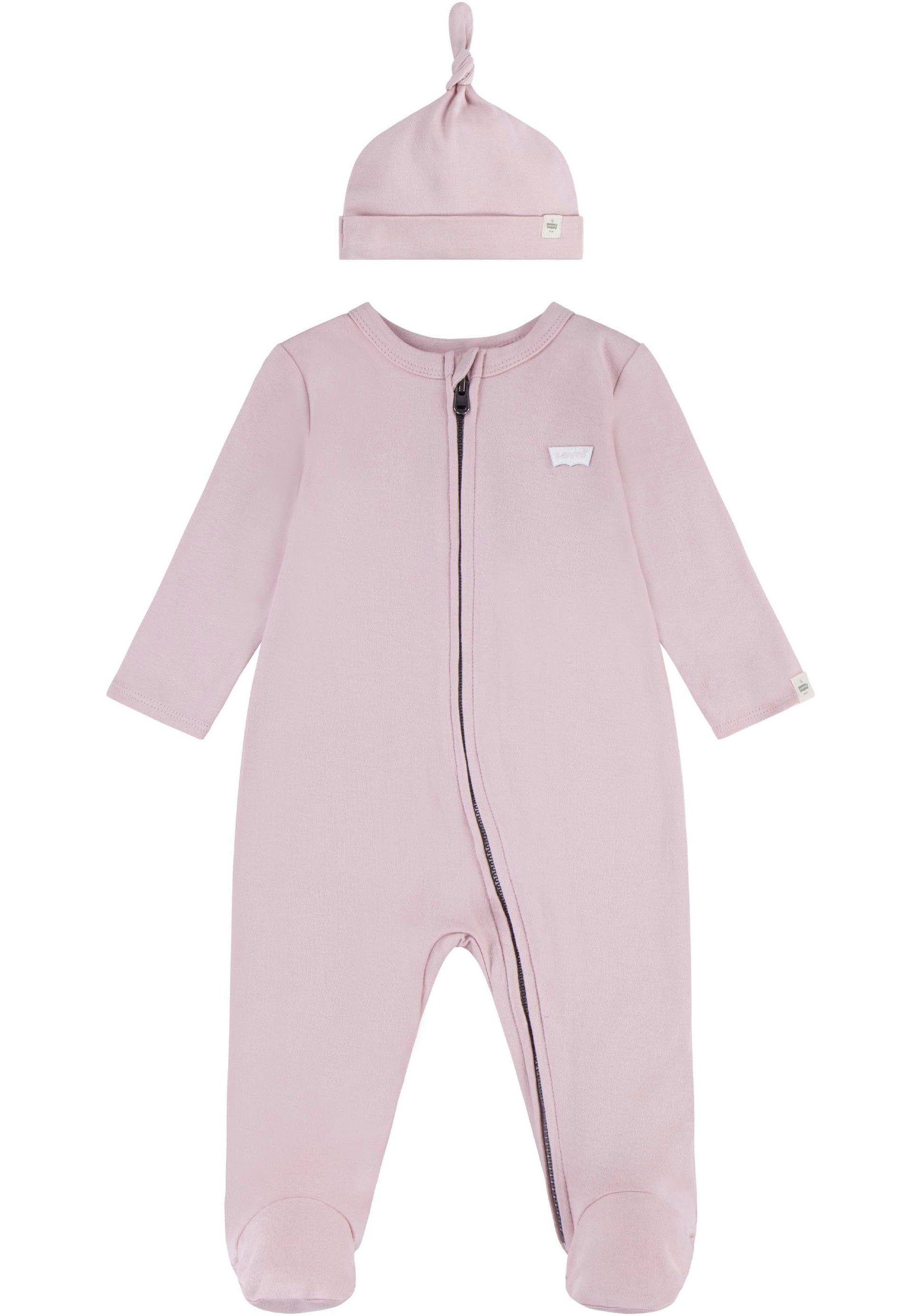 Levi's Kidswear Newborn-cadeauset LVN FOOTED COVERALL & HAT SET (set, 2-delig)