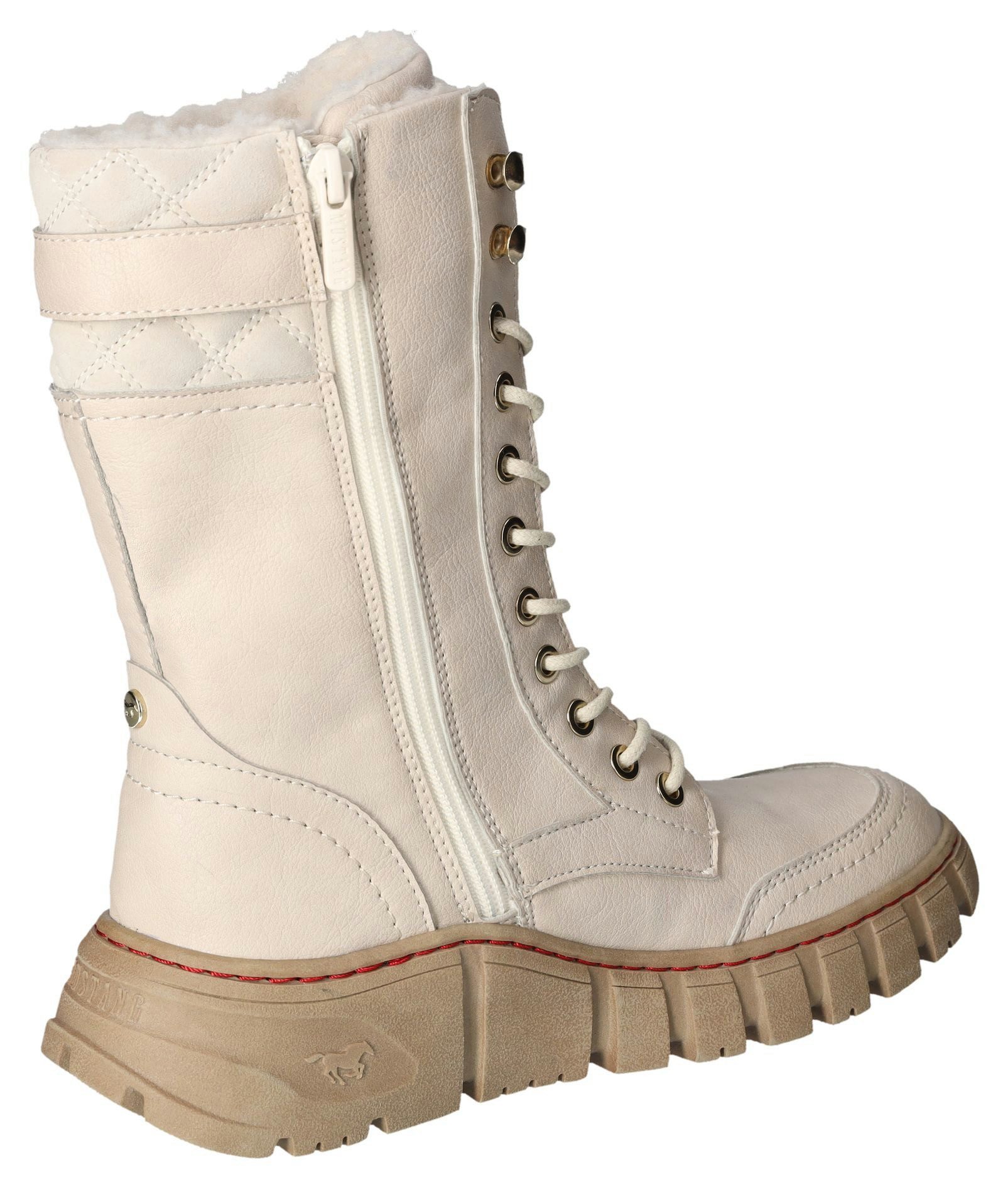 Mustang Shoes Winterlaarzen , veterschoenen, snowboots, profielzool met binnenrits