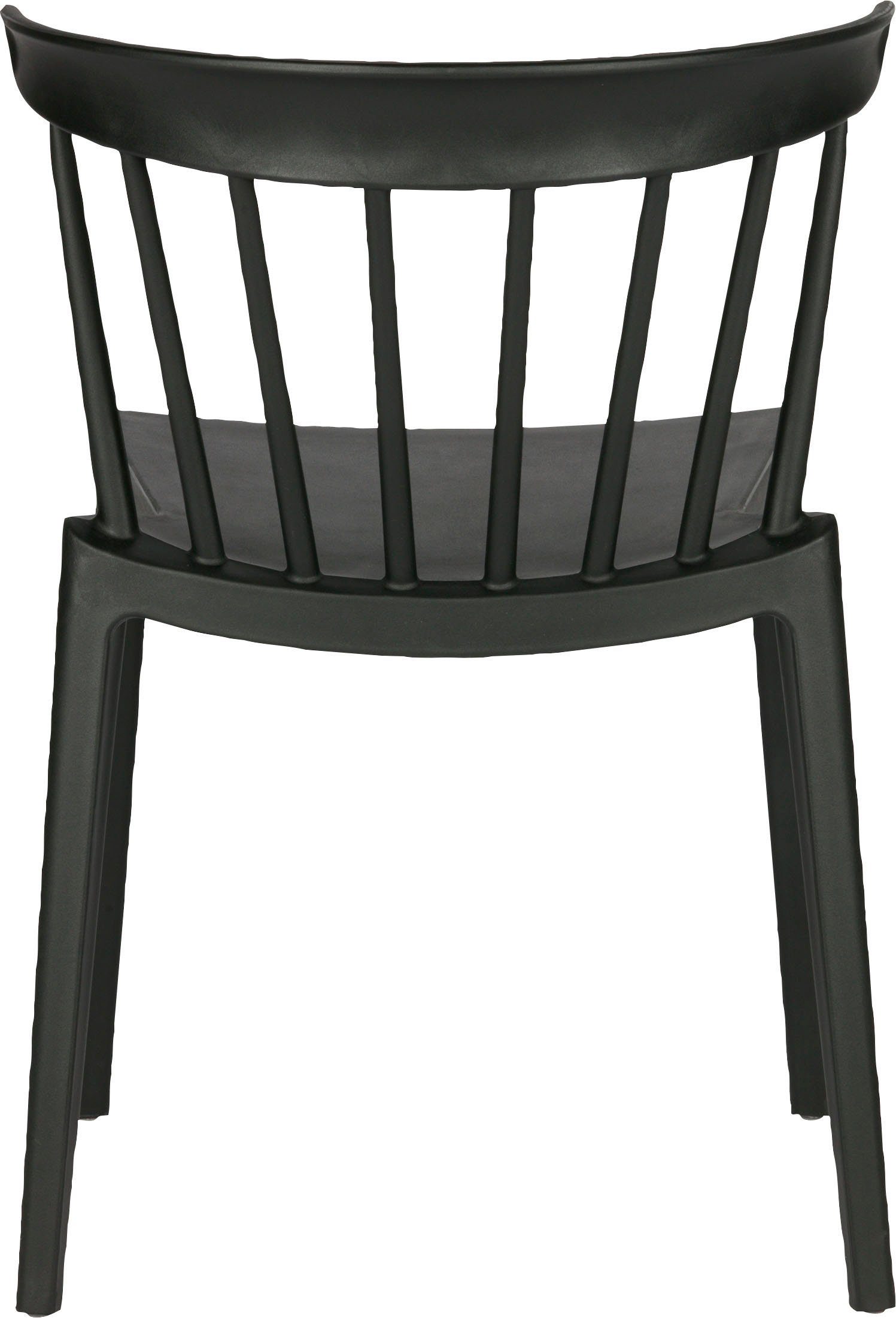 WOOOD Eetkamerstoel Bliss geschikt voor binnen- en buitengebruik, h 75 cm x b 52 cm (2 stuks)