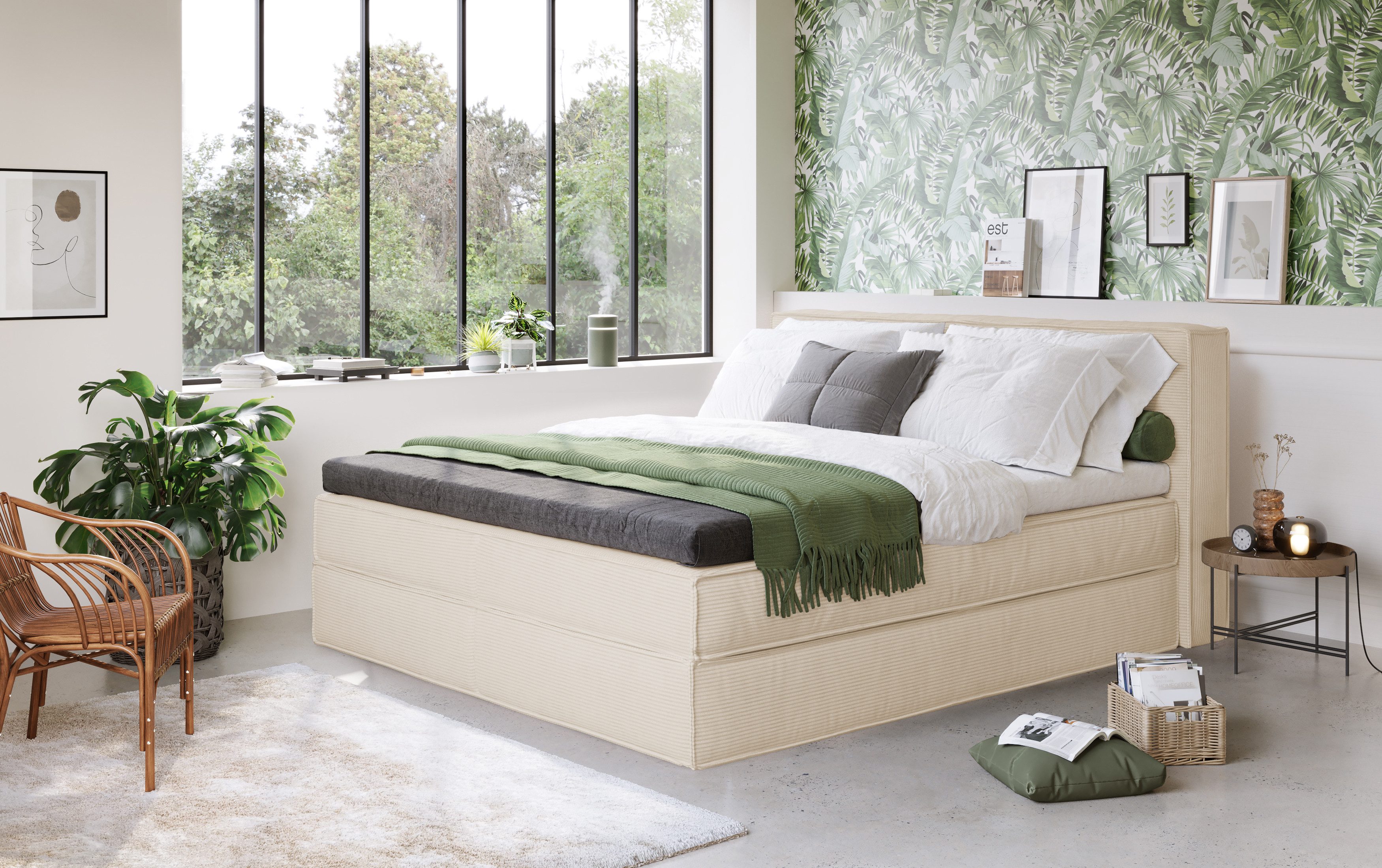 Home affaire Boxspring Sacy Boxbed incl. topmatras, 2 matrassen, hardheden H2, H3 en H4 naar keuze