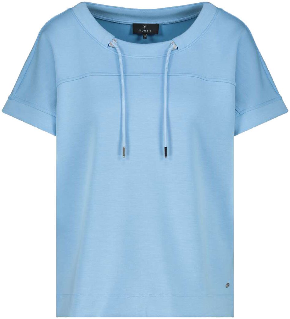 Monari Sweatshirt met koorddoorvoer