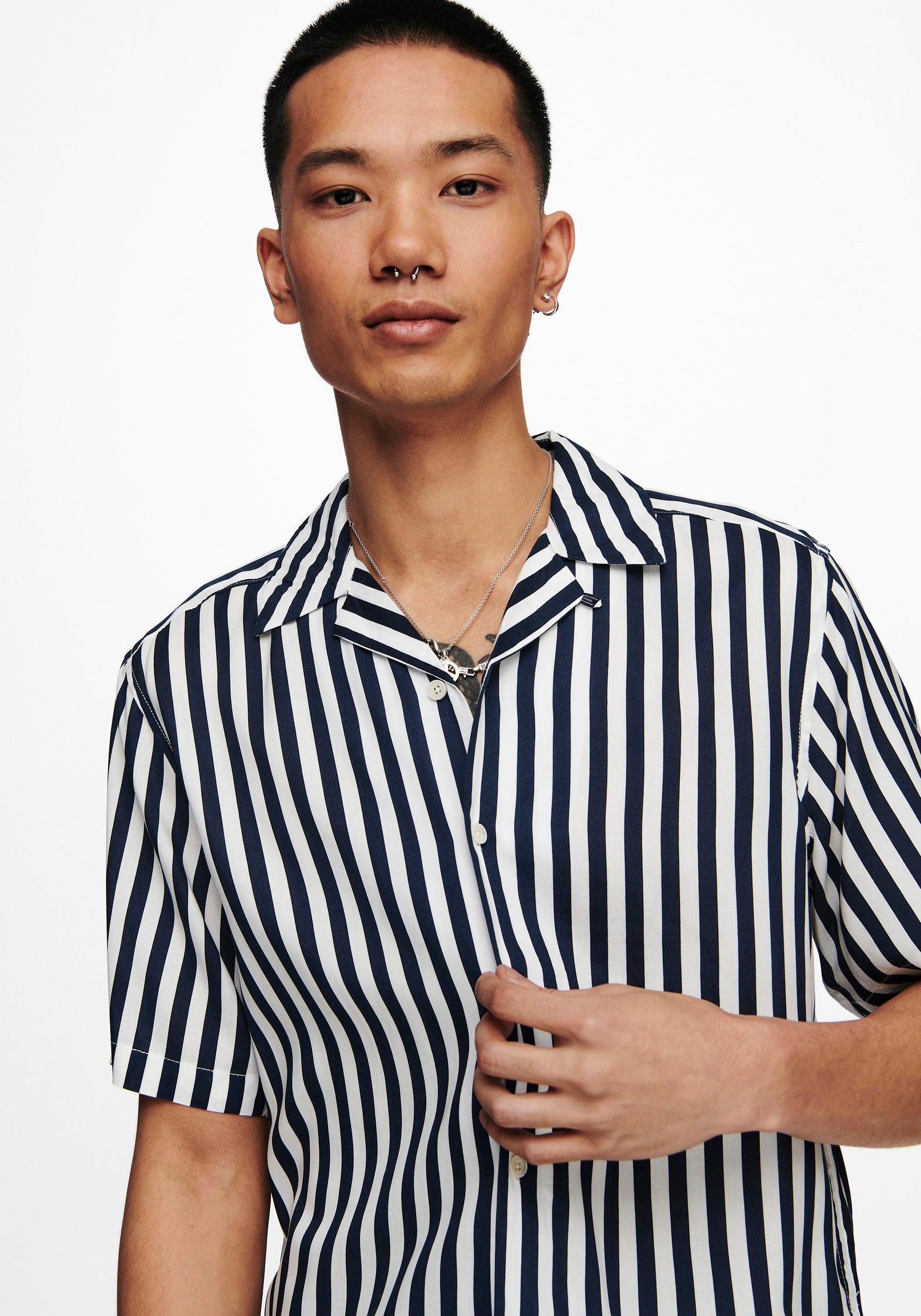 ONLY & SONS Overhemd met korte mouwen ONSWAYNE LIFE SS VISCOSE