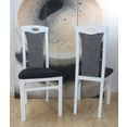 home affaire stoel kasia (set, 2 stuks) grijs