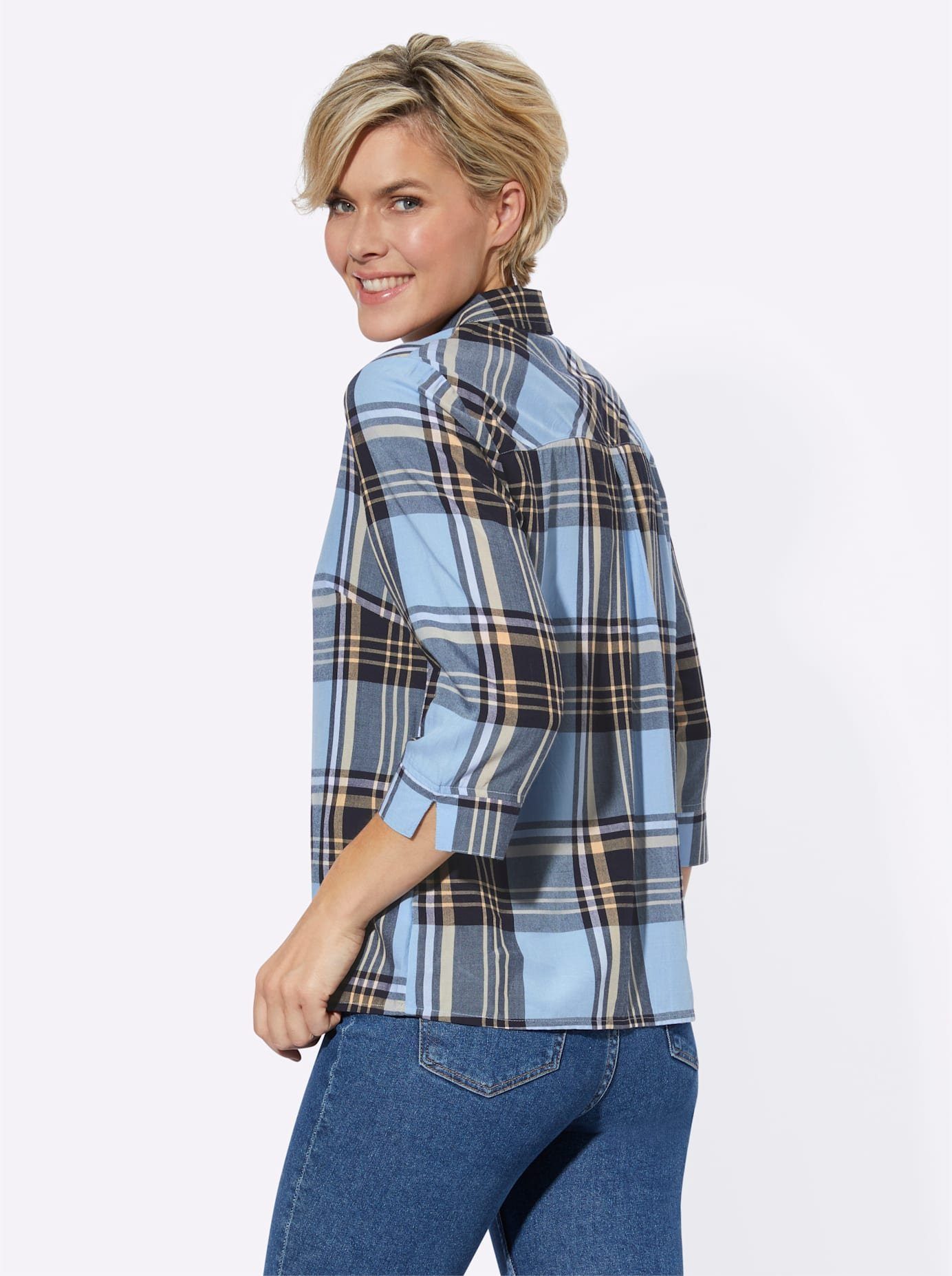 Casual Looks Geruite blouse