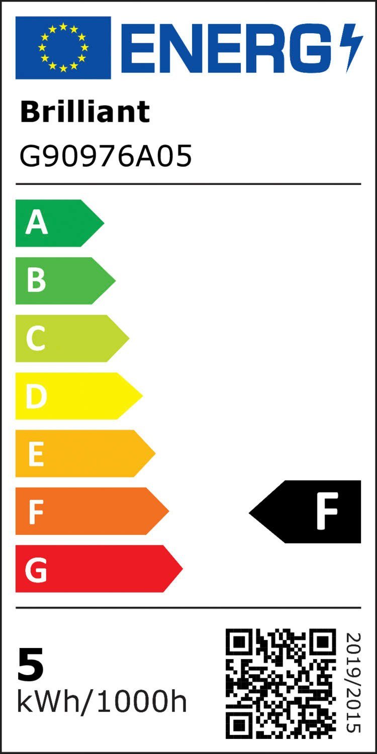 Brilliant Leuchten Wandlamp voor buiten ISAK LED deurverlichting - afstralingshoek verstelbaar - 10x10x10 cm (1 stuk)