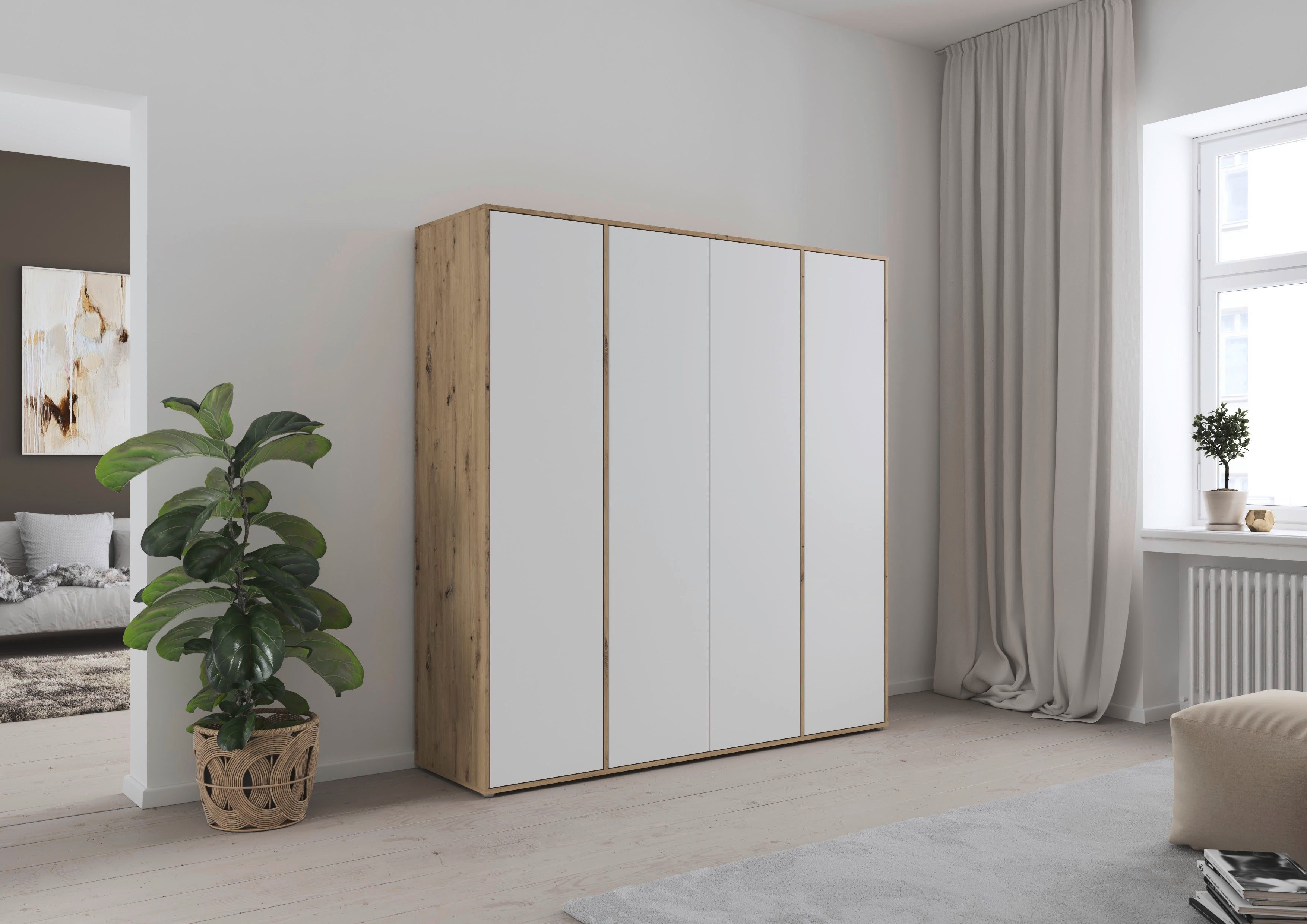 rauch Draaideurkast Kledingkast Kast Garderobe Wasmand NABILA veel Opbergruimte in 2 breedtes met push-to-open functie bestseller made in germany