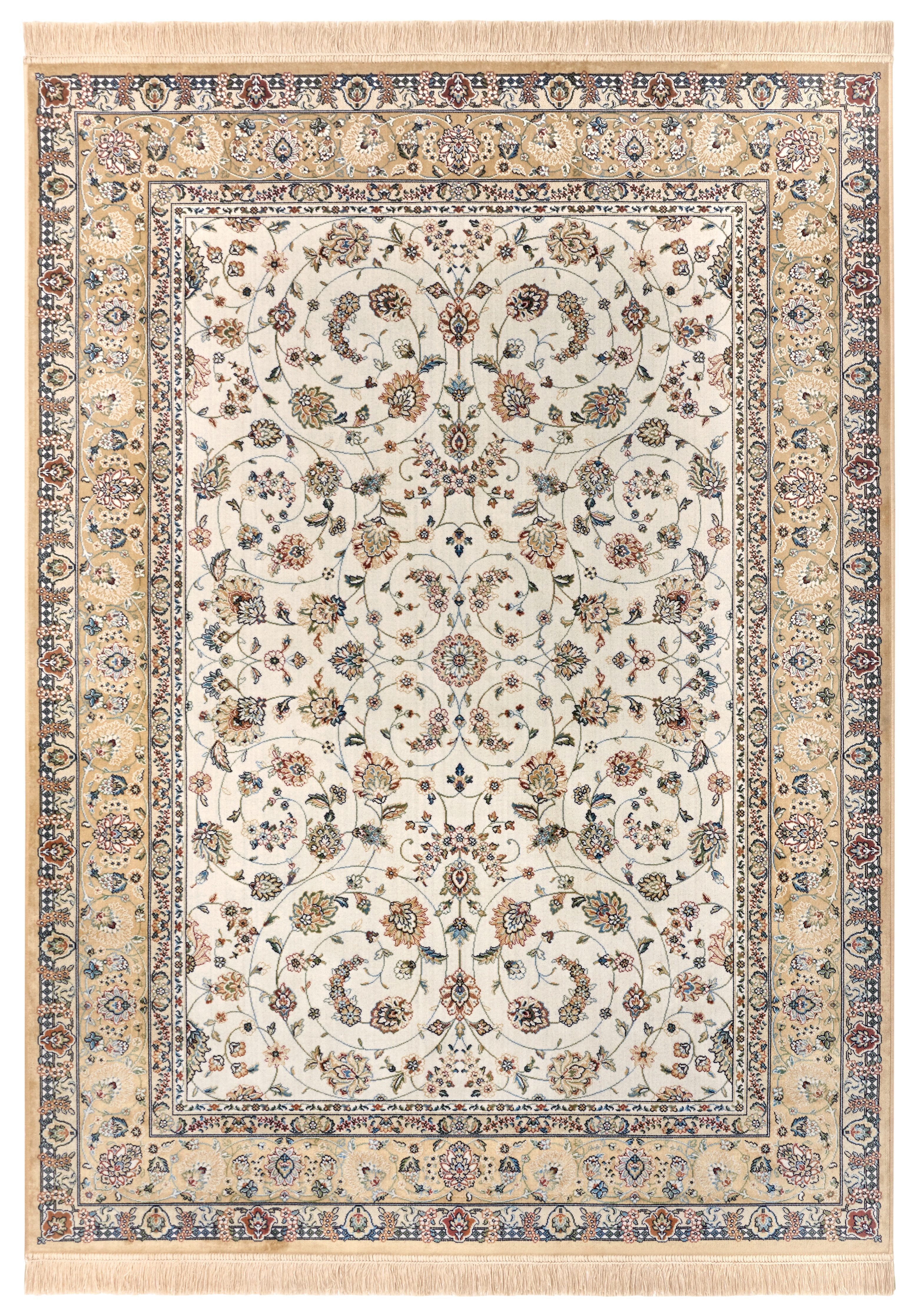 freundin Home Collection Vloerkleed Djamila Oriënt-ontwerp, vintage-look, franjes, onderhoudsvriendelijk, slijtvast