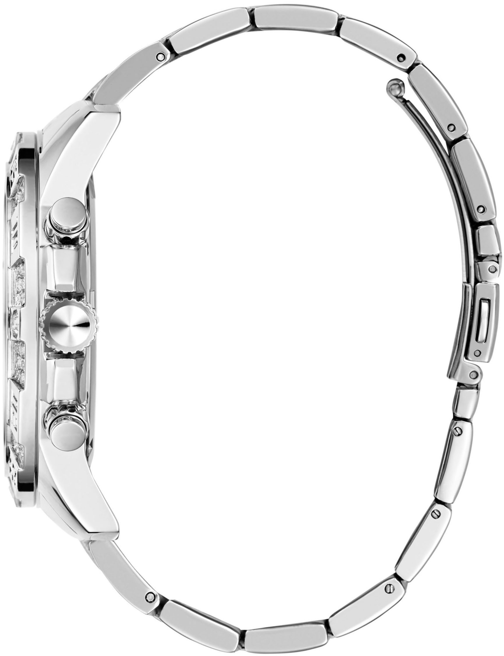 Guess Multifunctioneel horloge Majestic Quartzhorloge, horloge, heren, datum, 12/24-uurs weergave, kristalstenen