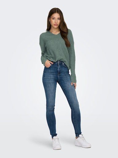 Only Trui met V-hals ONLCAMILLA V-NECK L/S PULLOVER KNT NOOS