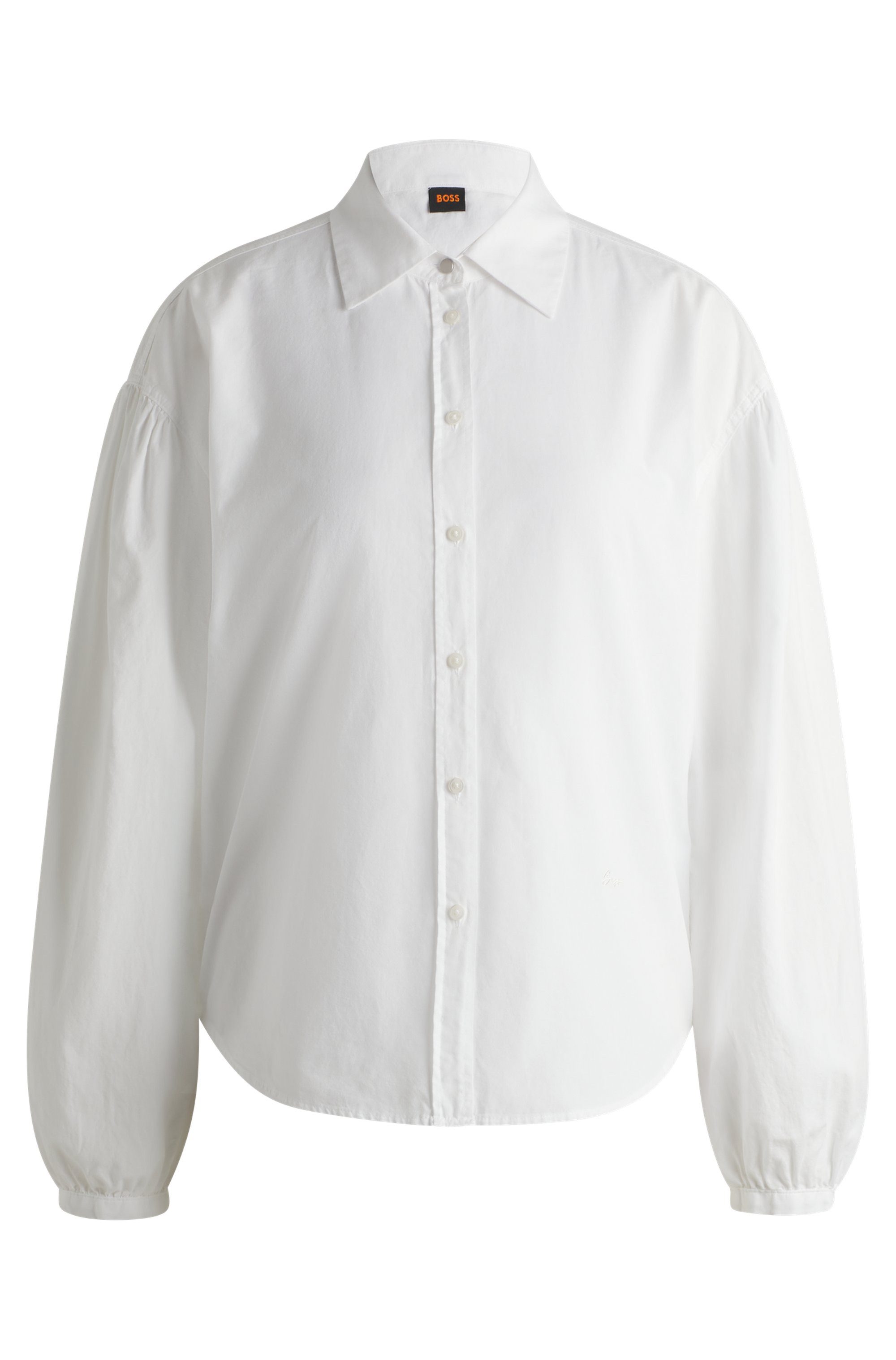 Boss Orange Klassieke blouse Barby Premium Damesmode met boss-logo op de borst