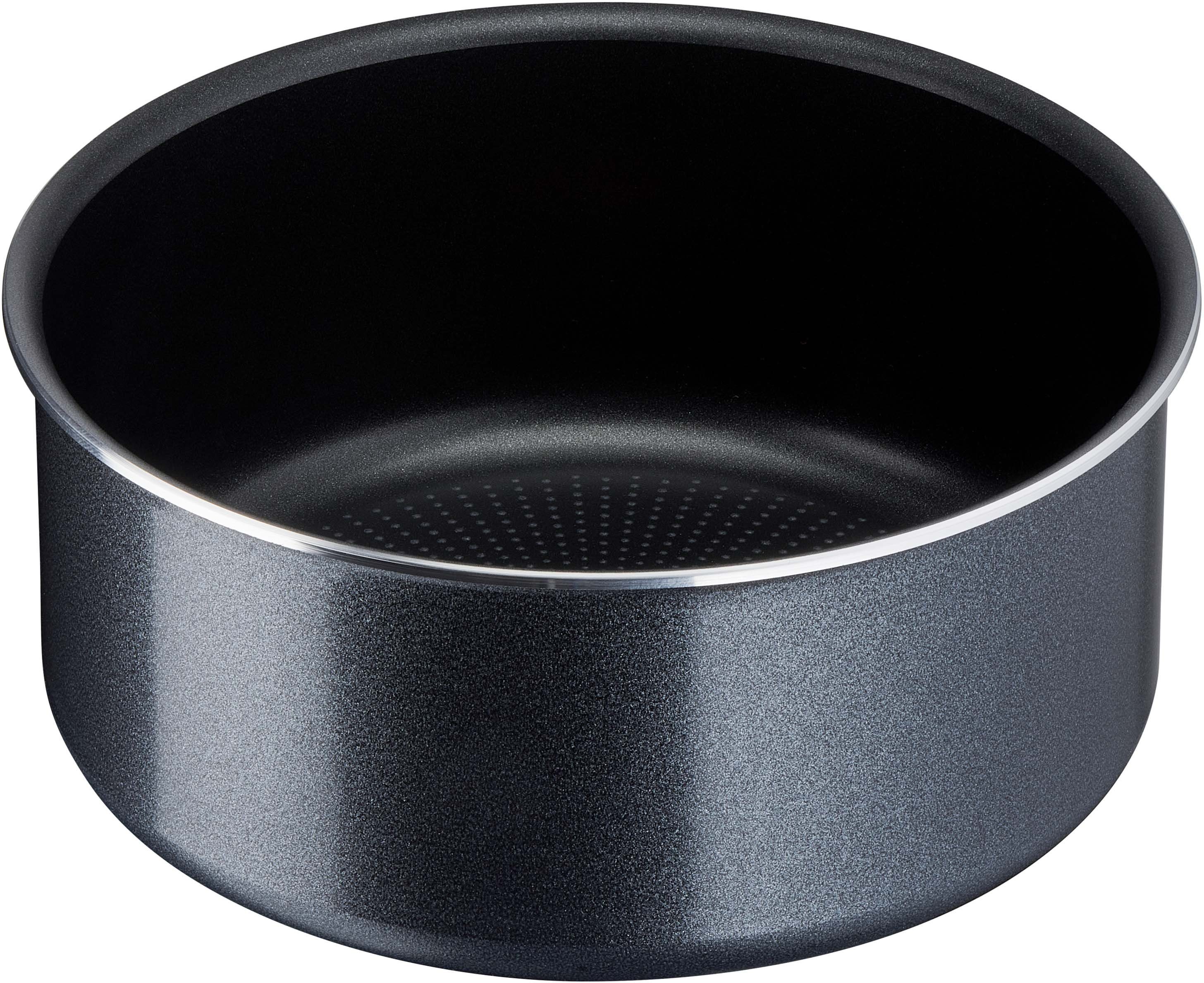 Tefal Pannenset L15890 Ingenio XL Force, kookpan set niet inductiegeschikt Anti-aanbakcoating, thermo-signaal bij ideale baktemperatuur (set, 4-delig)