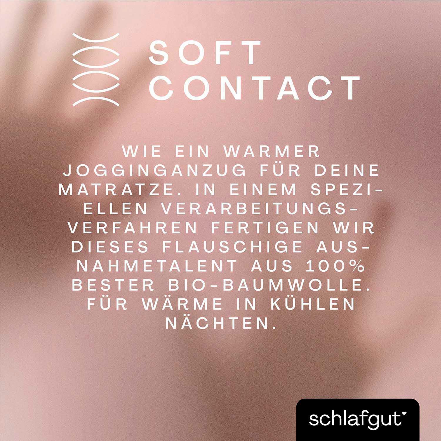 Schlafgut Hoeslaken Soft Contact 100% bio katoen (1 stuk)