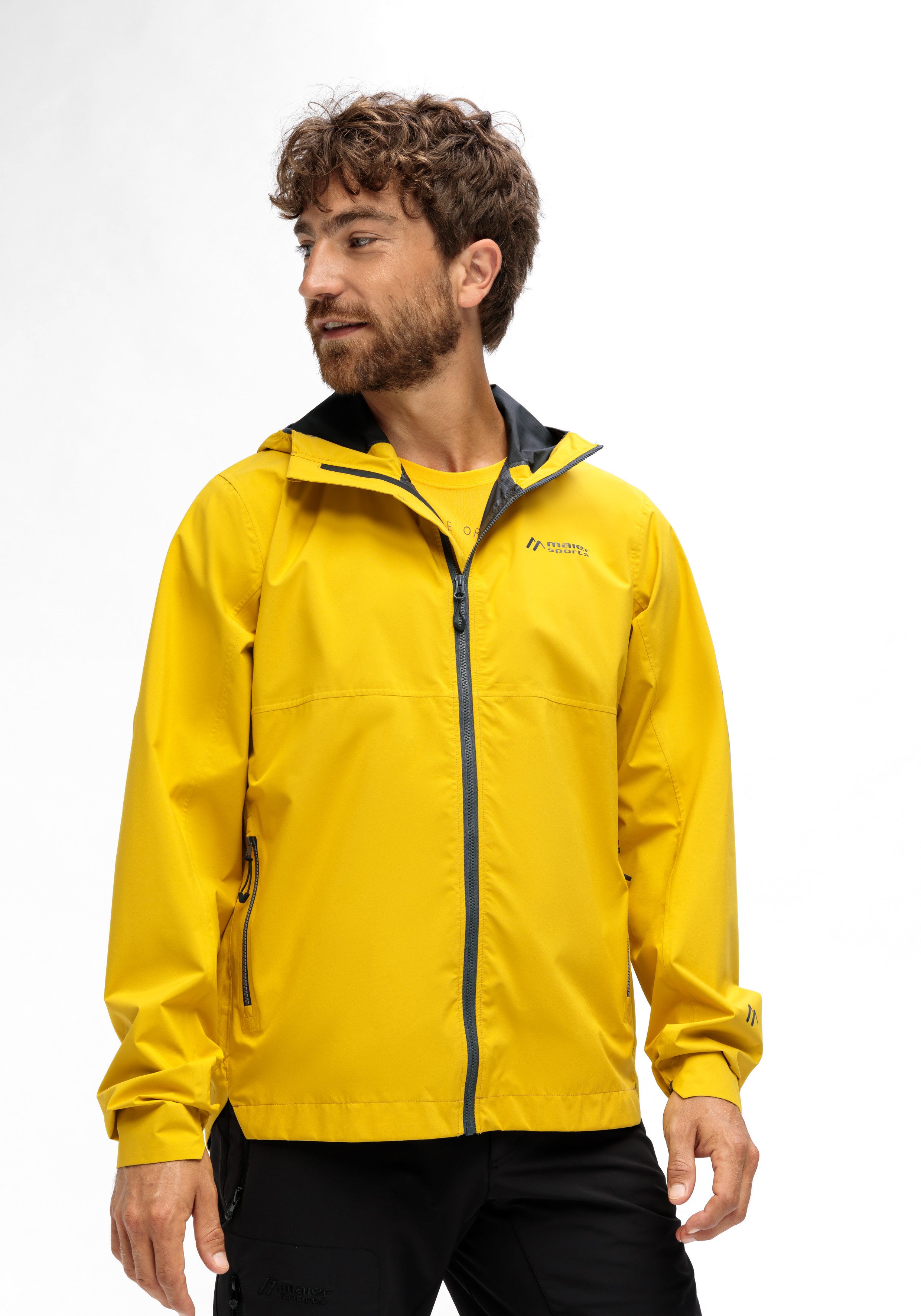 Maier Sports Outdoorjack Fanal M Heren jacke waterdicht, winddichte functionele jas, 2 buitenzakken