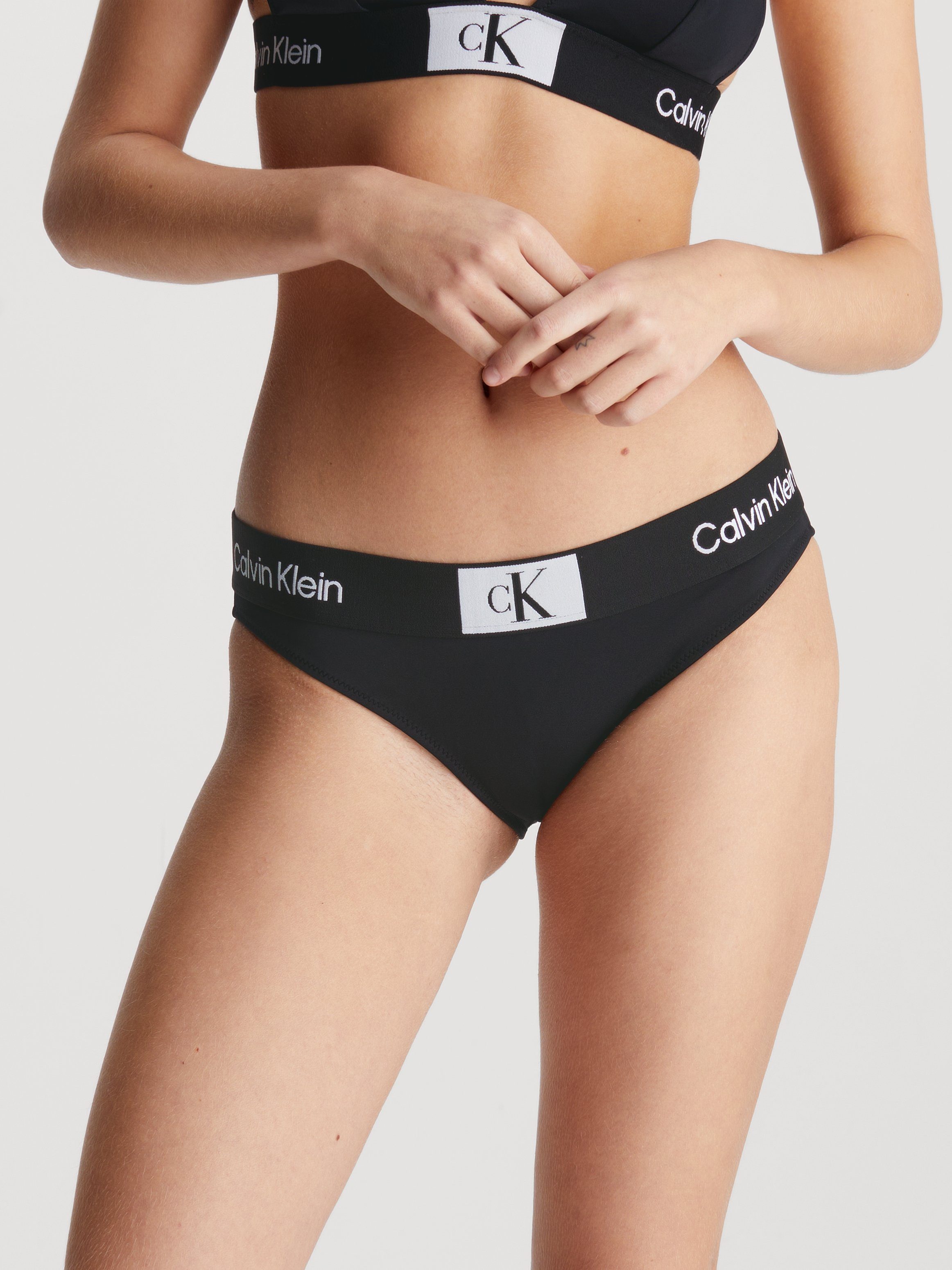 Calvin Klein Swimwear Bikinibroekje Bikini met logo op de tailleband