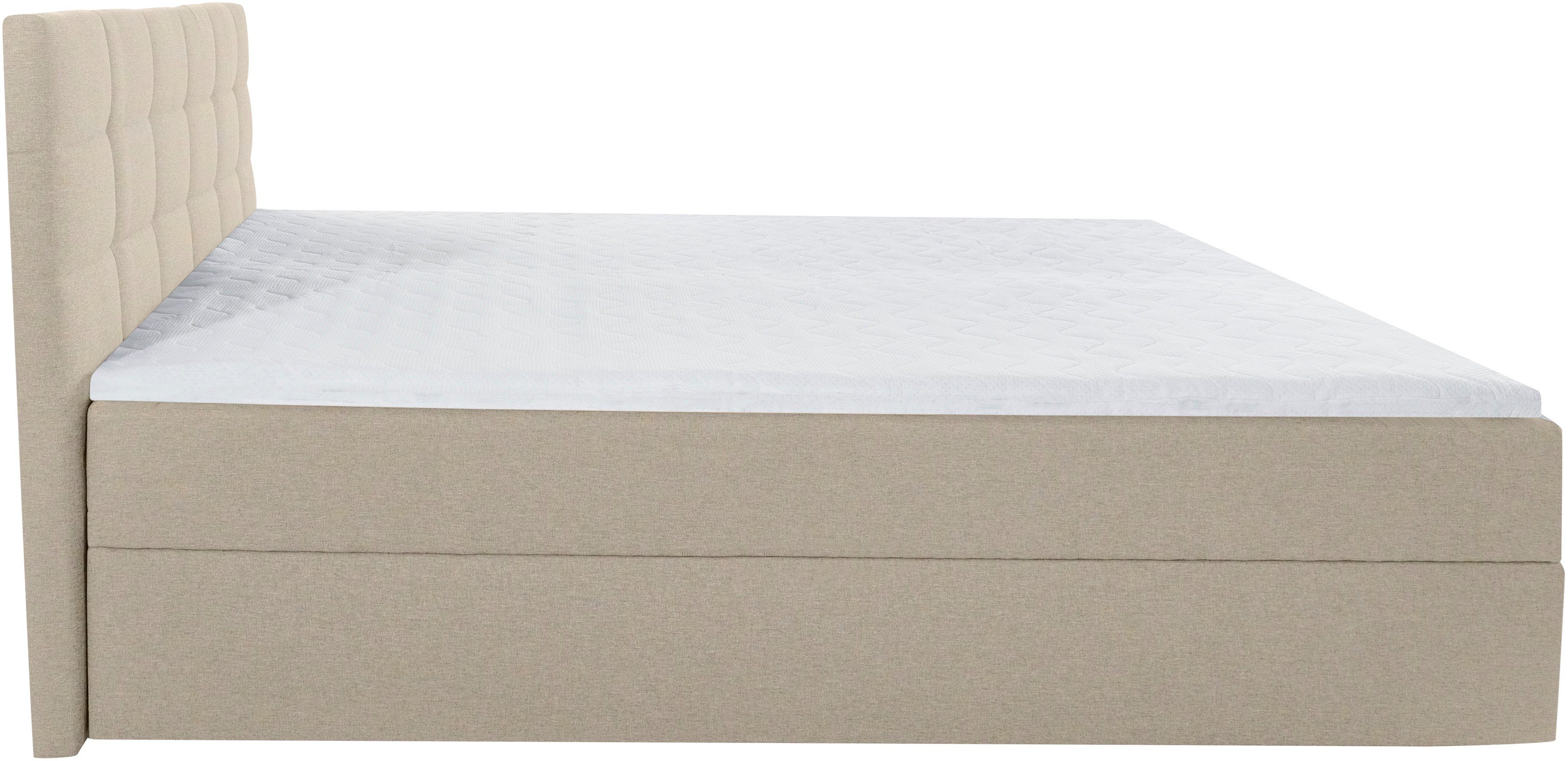 INOSIGN Boxspring OVALO optioneel met bedbox, verkrijgbaar in h2, h3 & h4