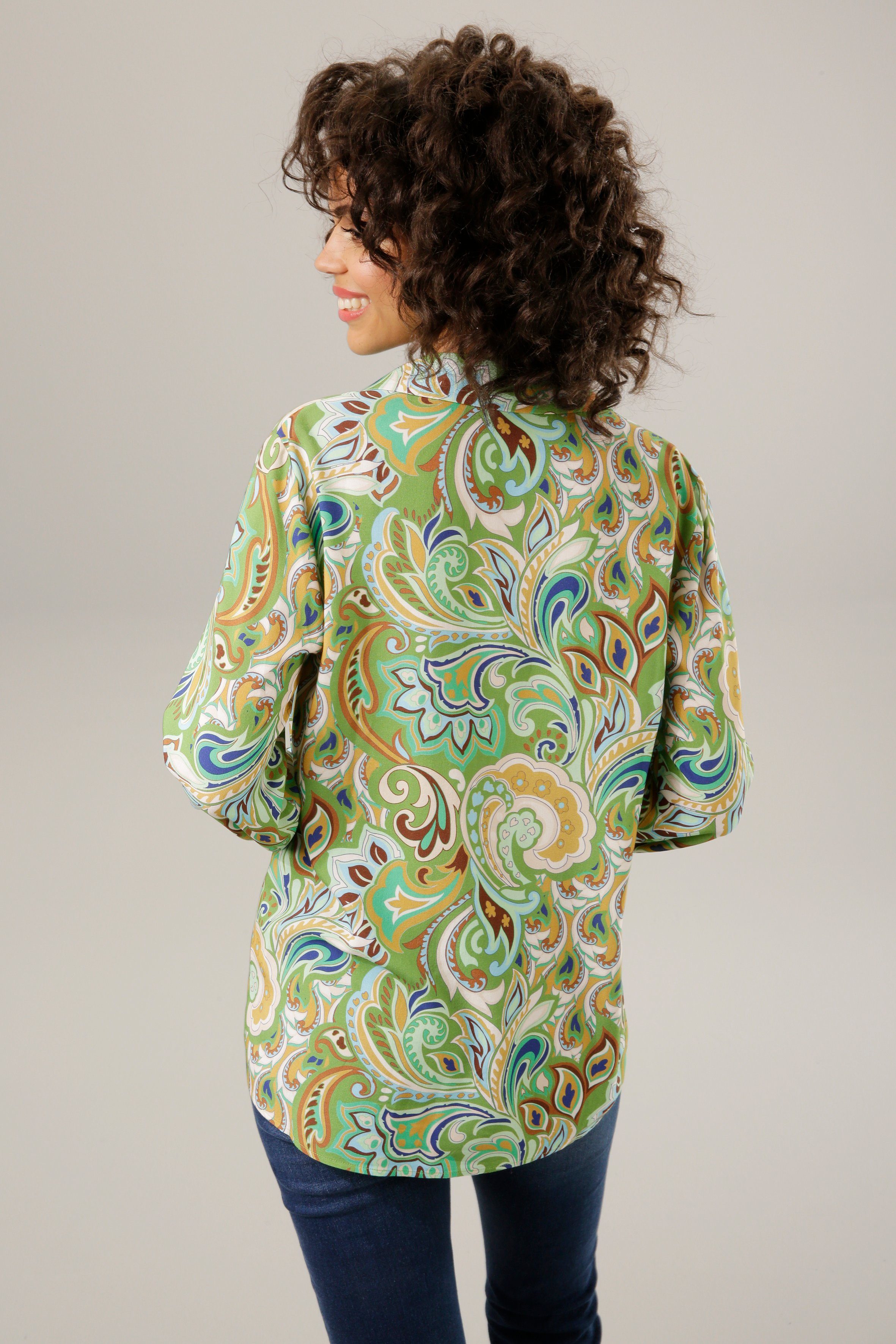 Aniston CASUAL Overhemdblouse grafische paisley-patroon - elk stuk is uniek