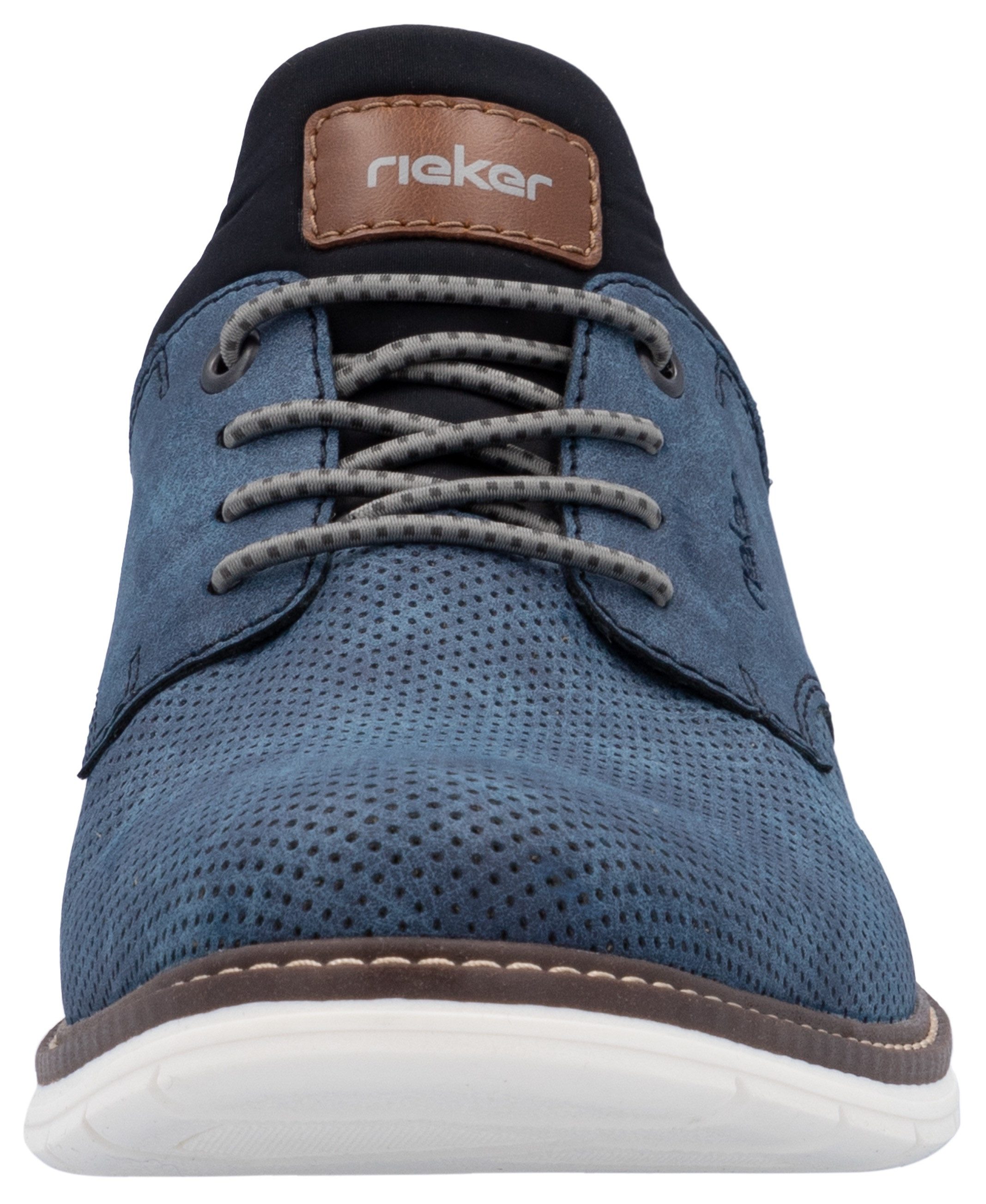 Rieker Slip-on sneakers , instapschoen, lage schoen, vrijetijdsschoen met reliëf