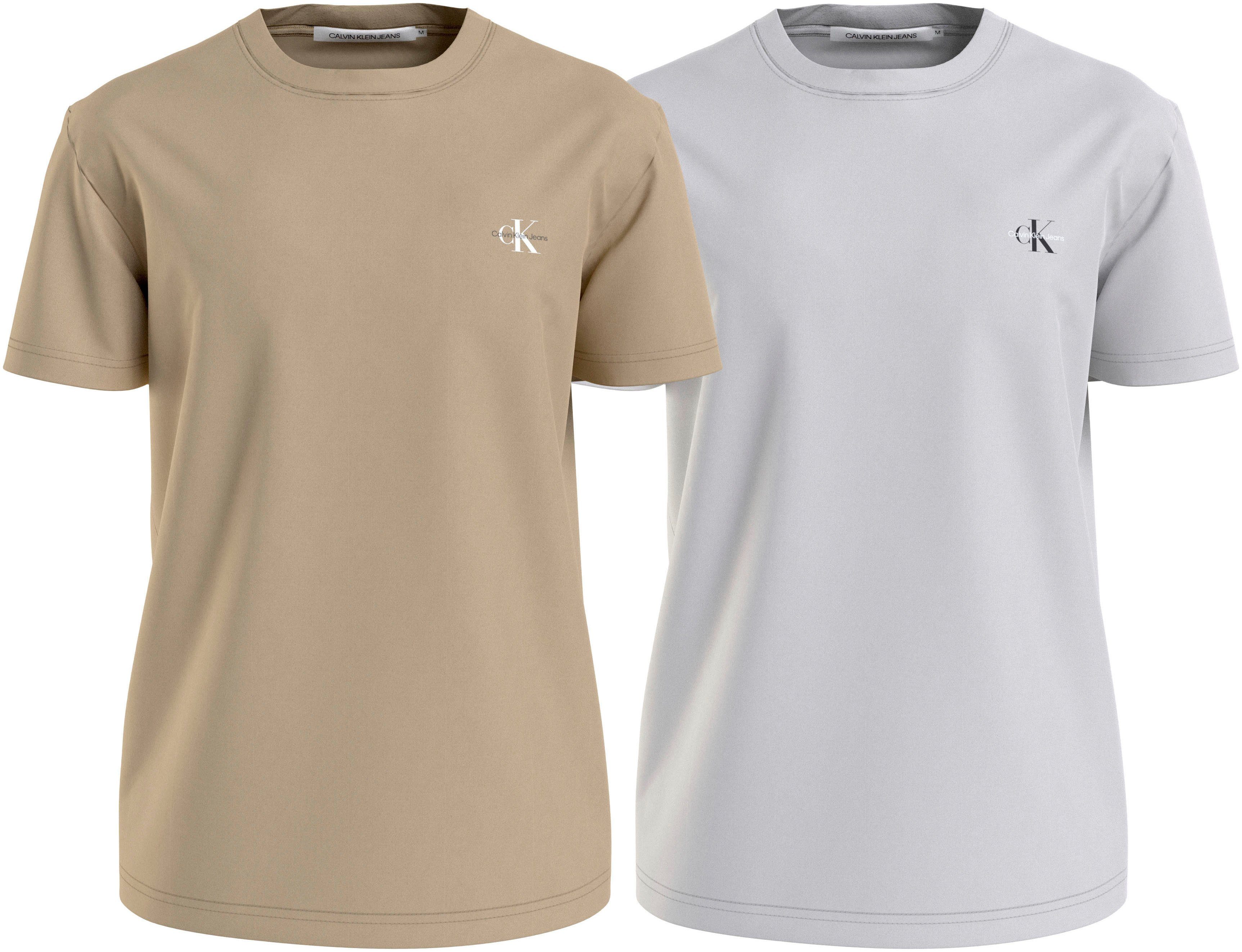 Calvin Klein T-shirt 2 PACK MONOLOGO (Set van 2)