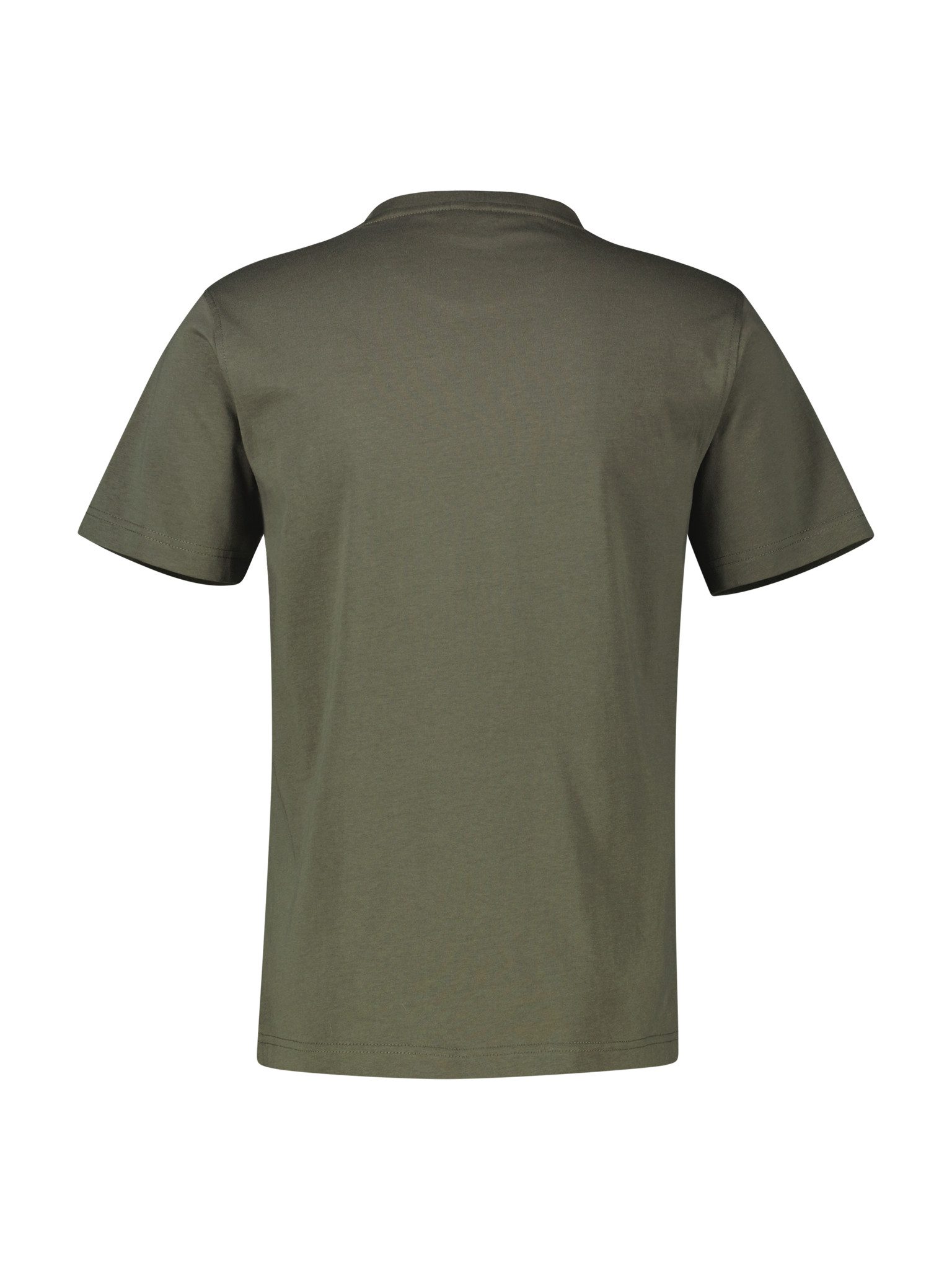 Lerros Shirt met ronde hals met geborduurd logo