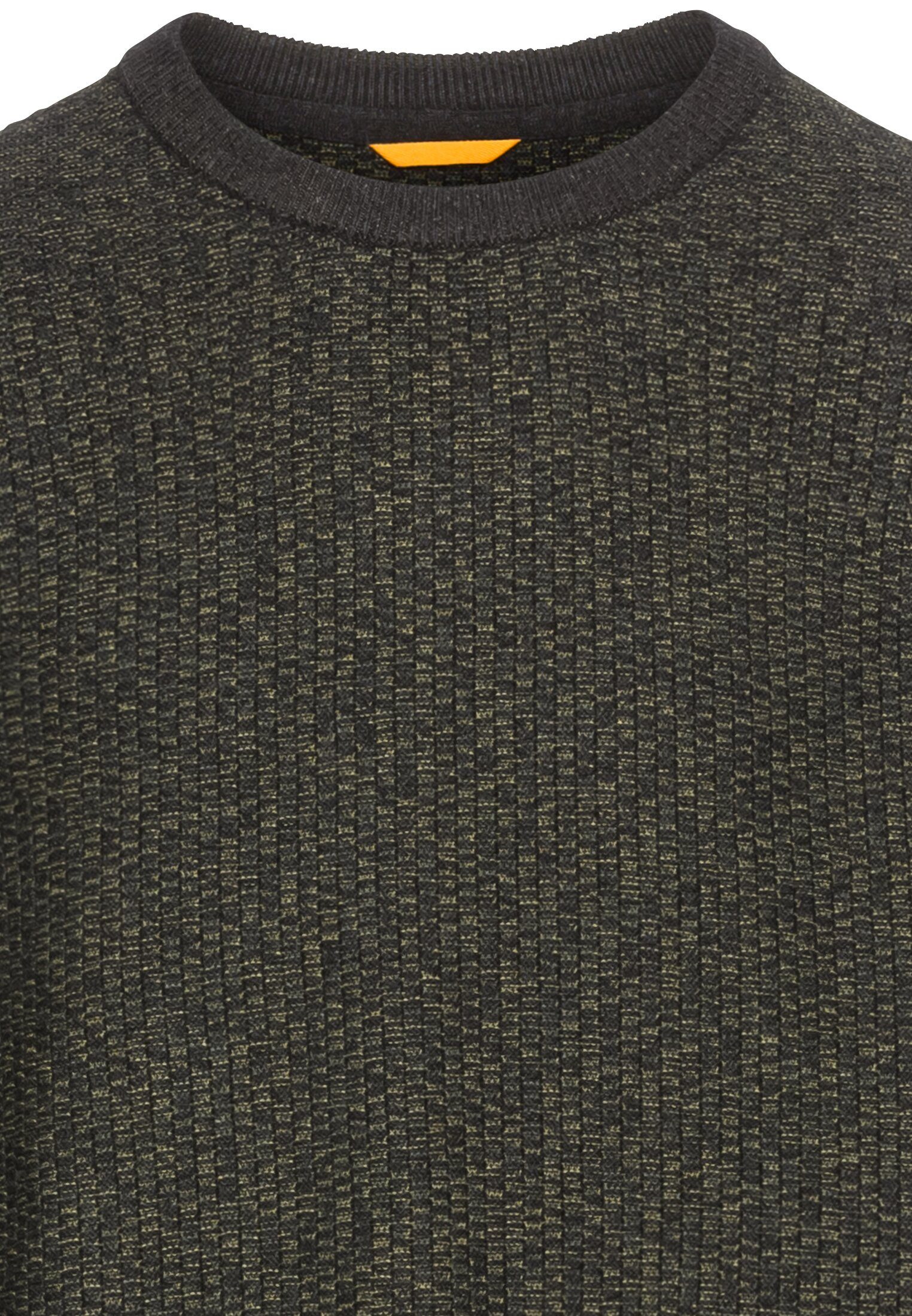 camel active Trui met ronde hals in mêlee-look