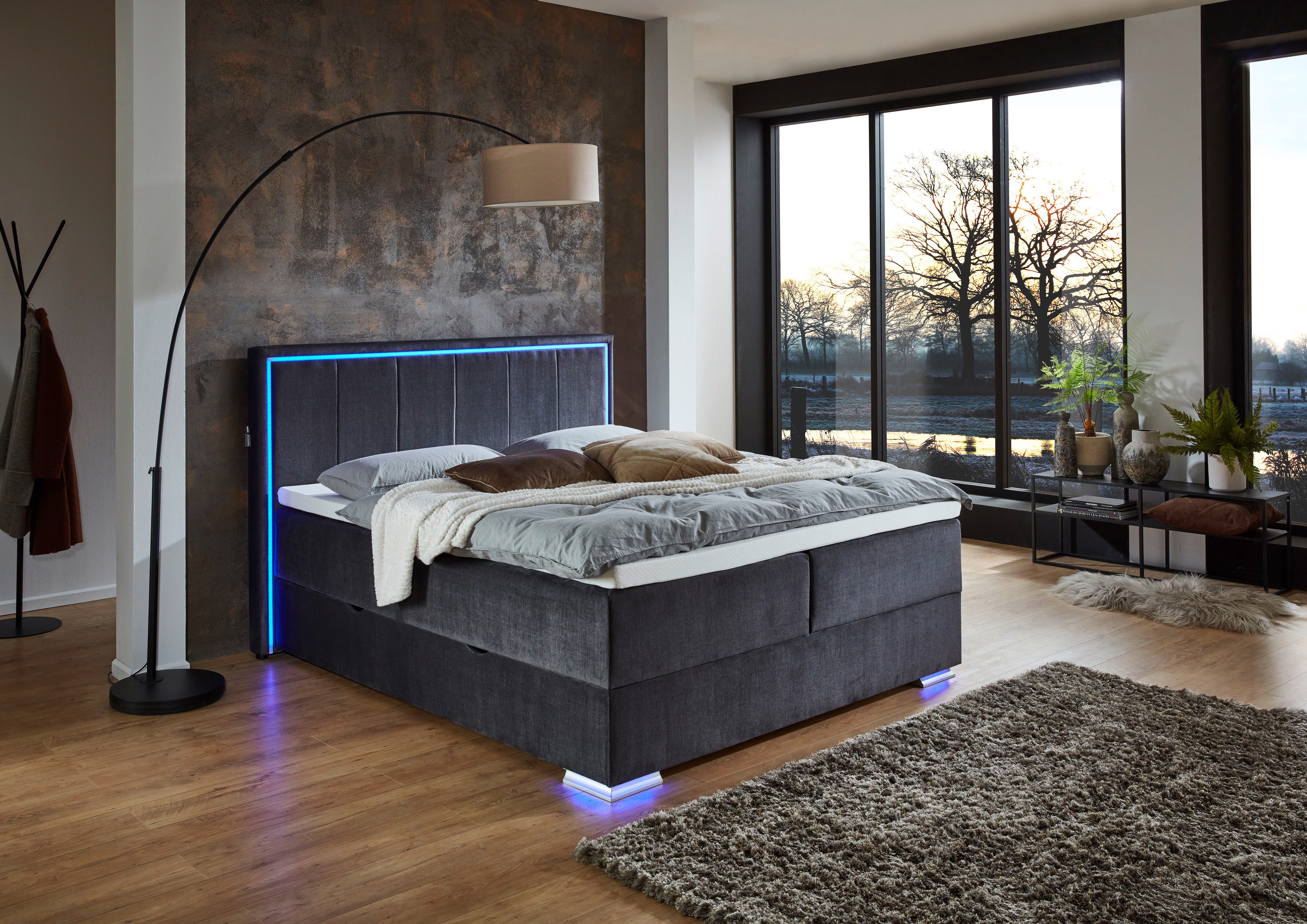 meise.möbel Boxspring Colorado II inclusief led-verlichting & topper