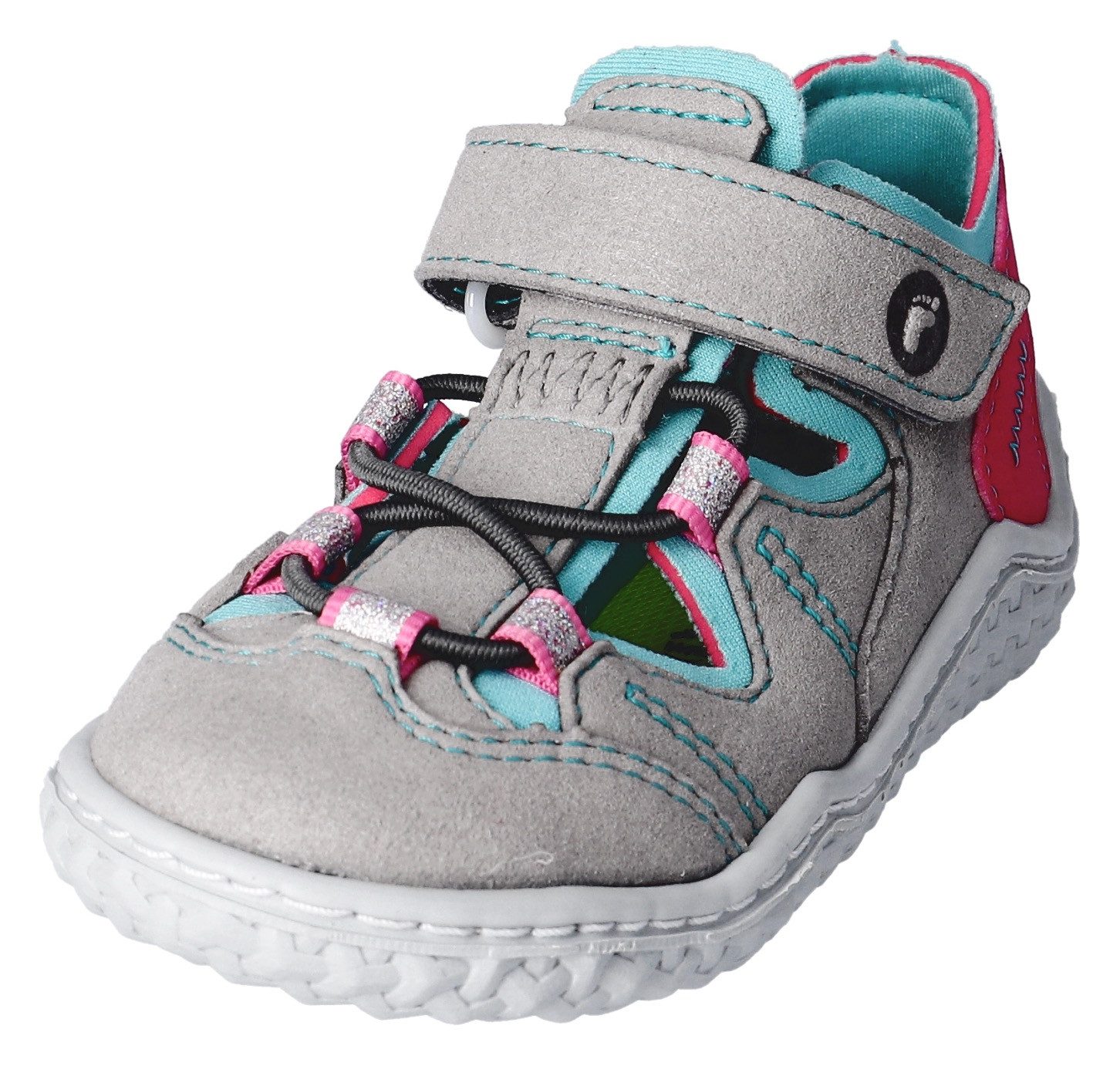 Ricosta Barefootschoenen Jeff WMS: normal , barefoot schoen met elastische band en klittenband, maat sjabloon te downloaden