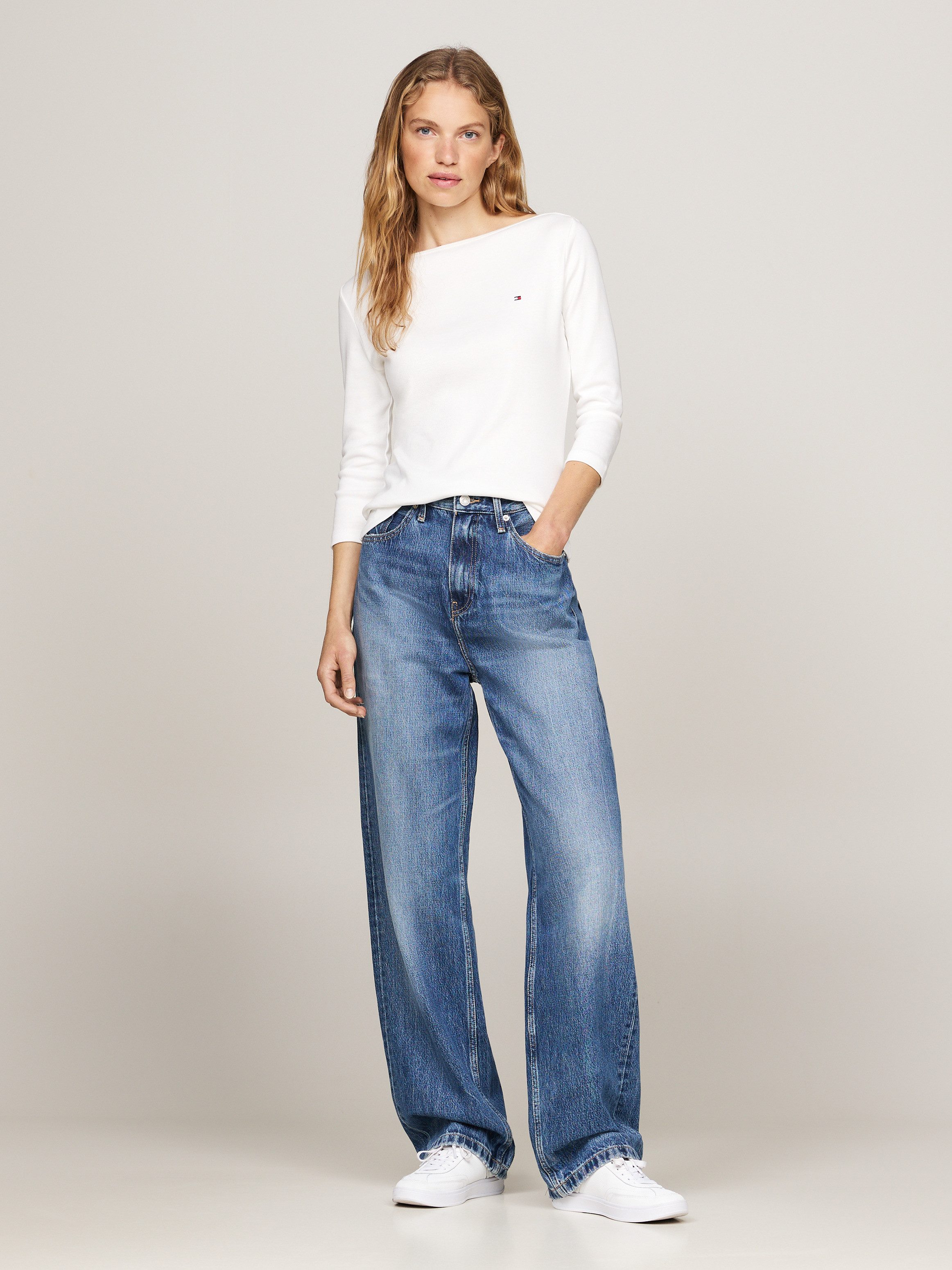 Tommy Hilfiger Shirt met 3/4 mouwen NEW CODY SLIM BOAT-NK 3/4SLV