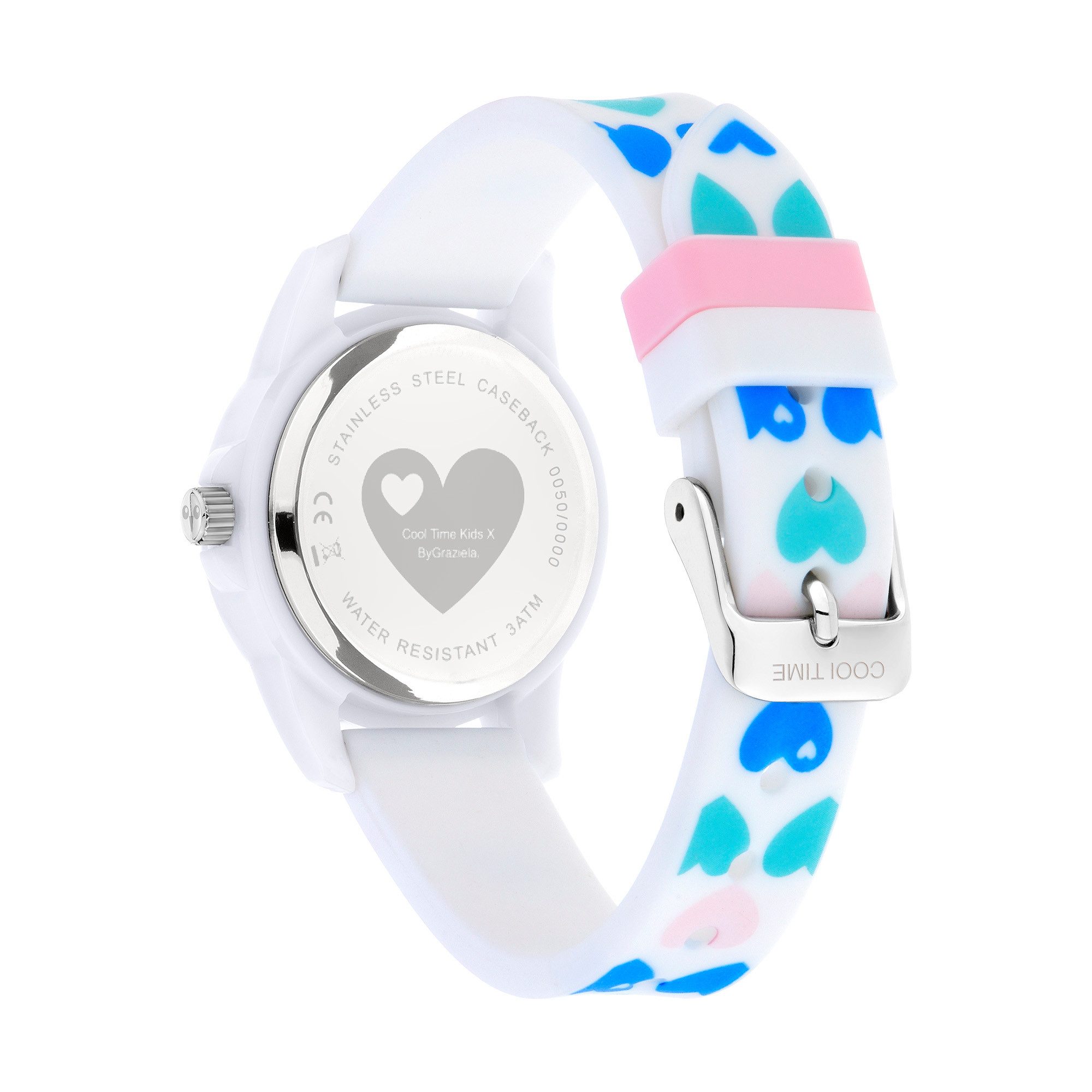 COOL TIME Kwartshorloge CT x by Graziela Horloge, siliconen armband, kinderhorloge, meisje, analoog