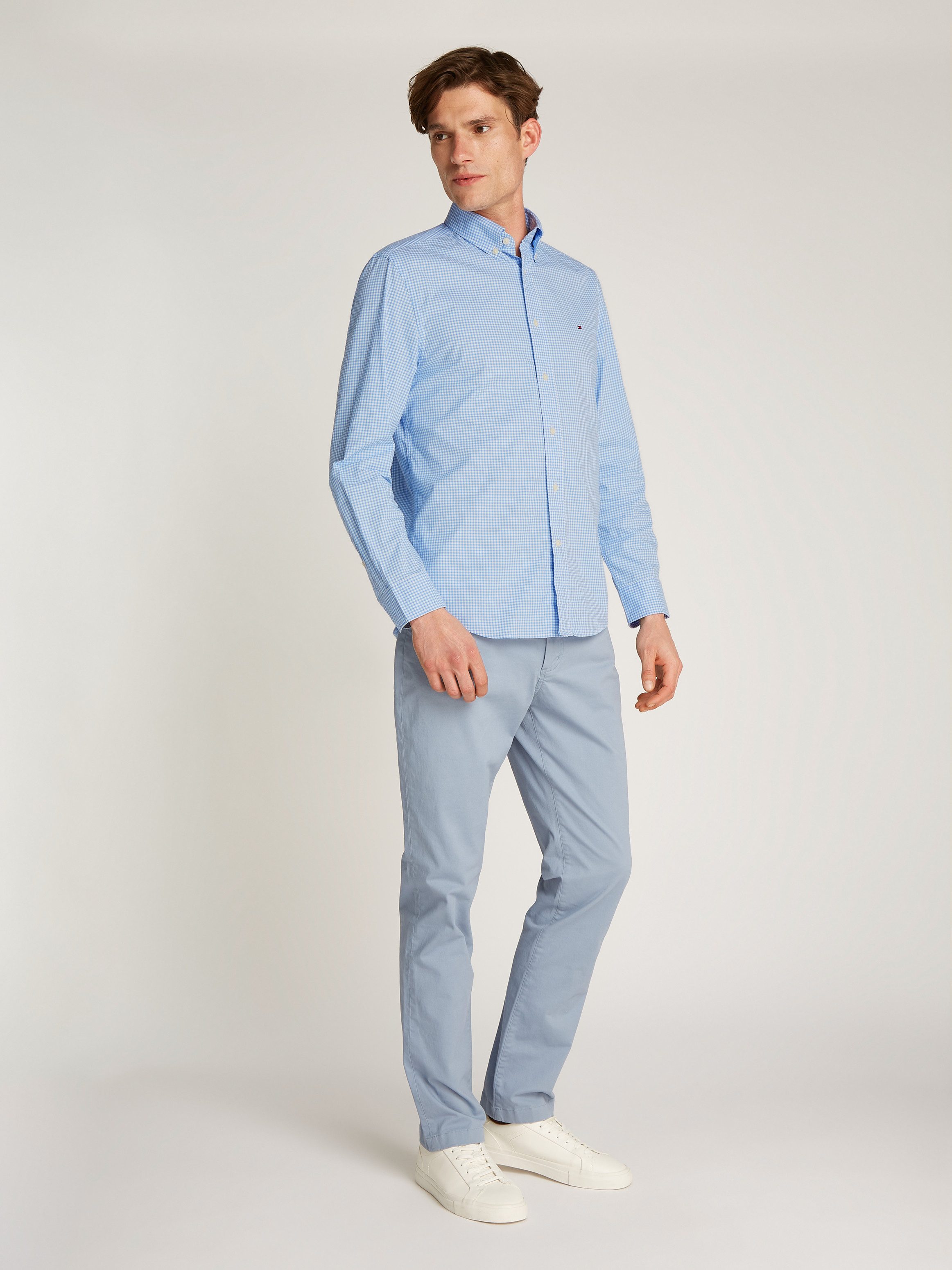 Tommy Hilfiger Businessoverhemd FLEX POPLIN GINGHAM RF SHIRT