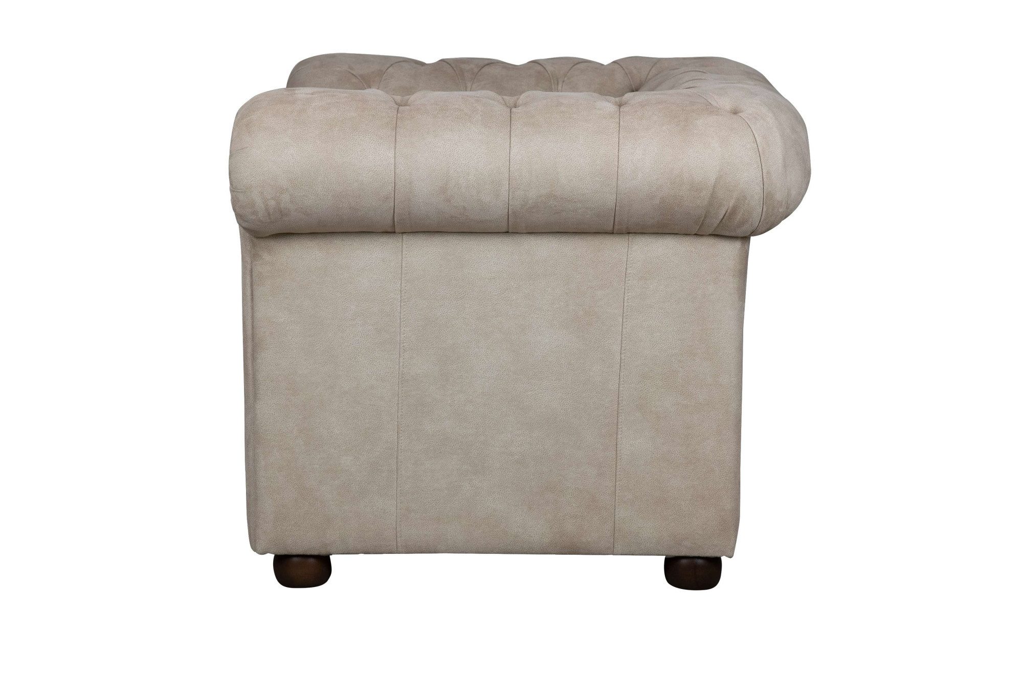 Home affaire Fauteuil CHARENTE, Chesterfield, golfsysteem, afmetingen B/D/H: 105/89/74 cm