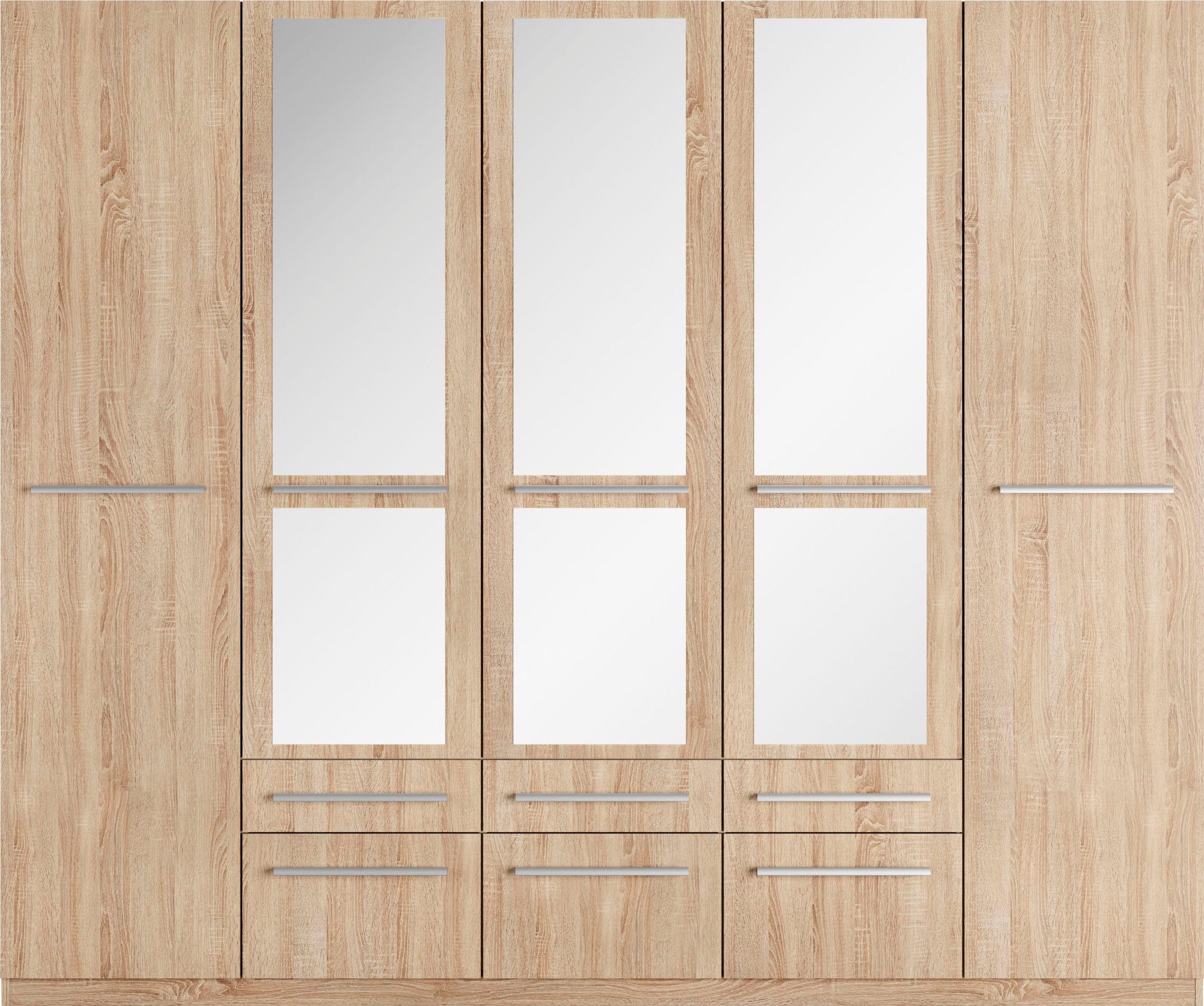 priess Kledingkast Kast garderobe waskast Barcelona in 5 breedtes veel opbergruimte, ruime lades, met spiegel, made in germany