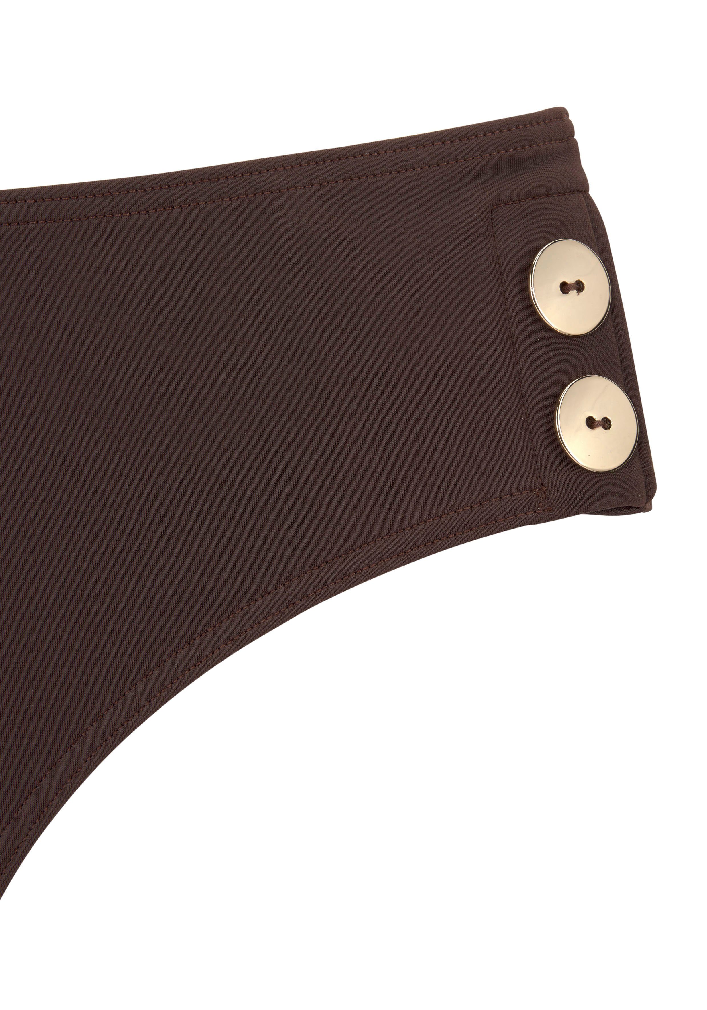 Vivance Beugelbikini met goudkleurige sierknopen