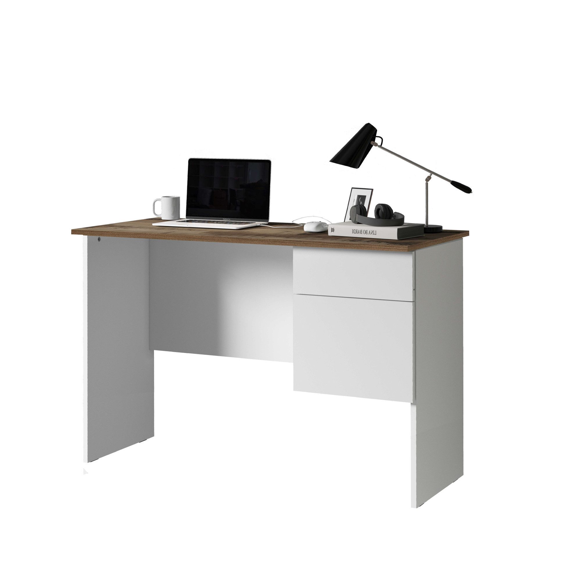 INOSIGN Bureau Sunrise, kleine computertisch, bureautafel met 1 deur & 1 lade, tafelblad breedte 110 cm, made in italy
