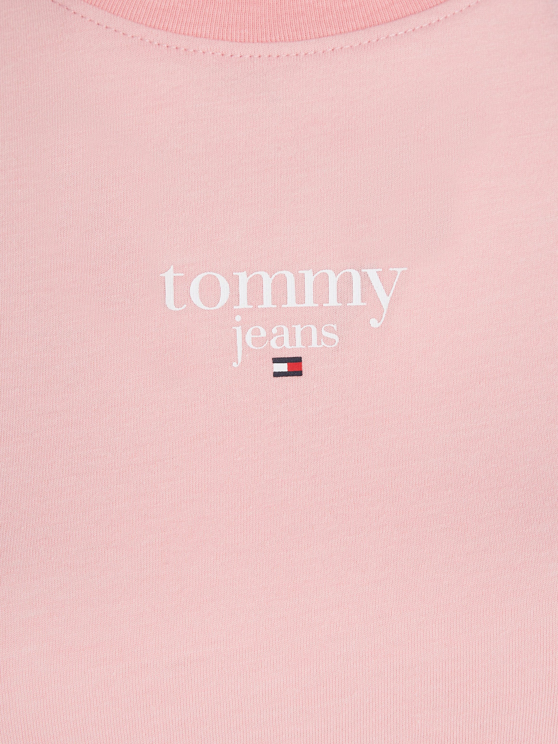 TOMMY JEANS Shirt met ronde hals TJW SLIM ESSENTIAL LOGO 1 SS EXT met tommy jeans logo-opdruk, ronde hals