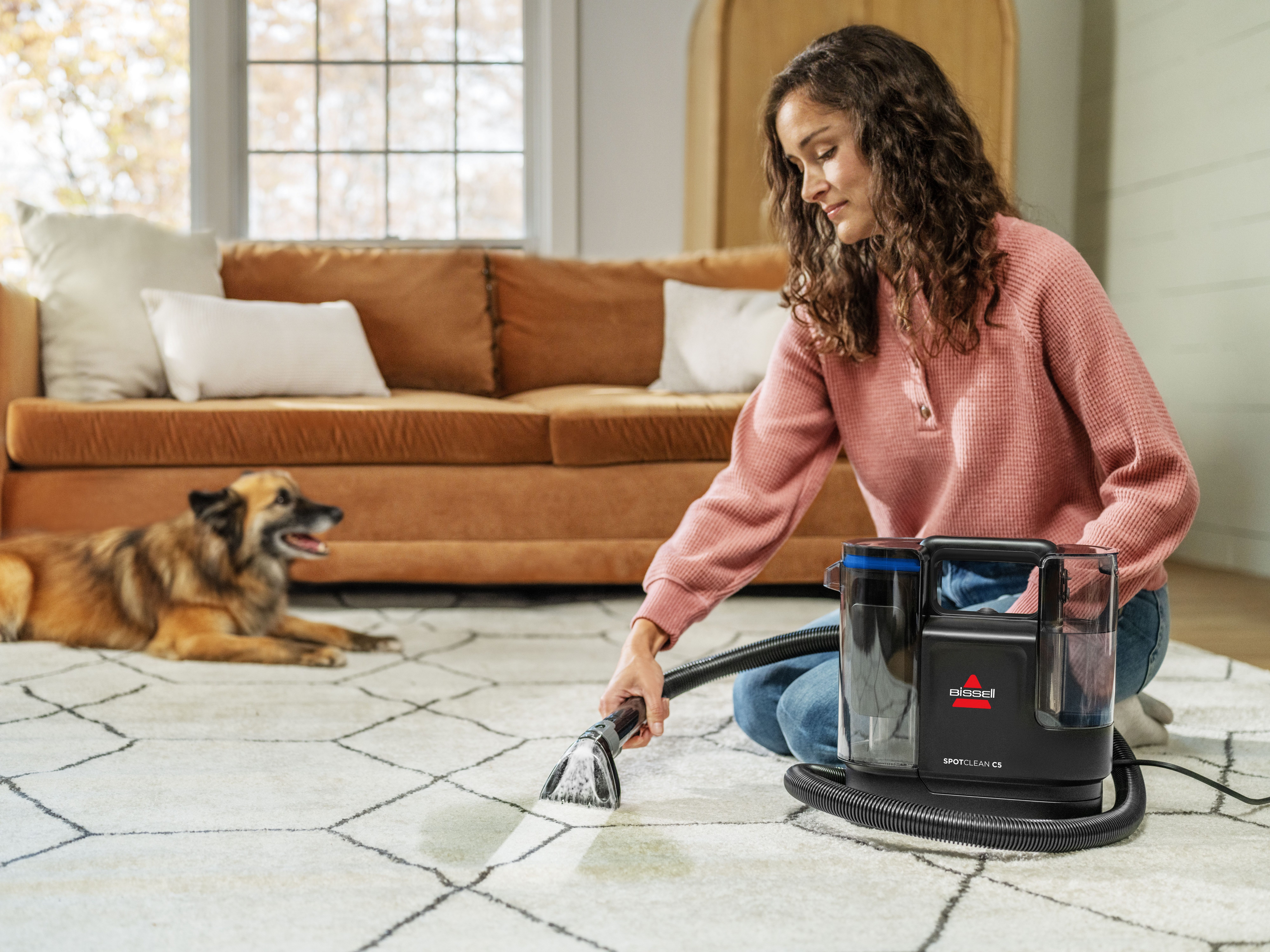 Bissell Waszuiger 3928N, SpotClean C5 Select, krachtig, klein, dual-tank >15kpa, zelfreinigend, reinigt vlekken op tapijt, bekleding, autostoel