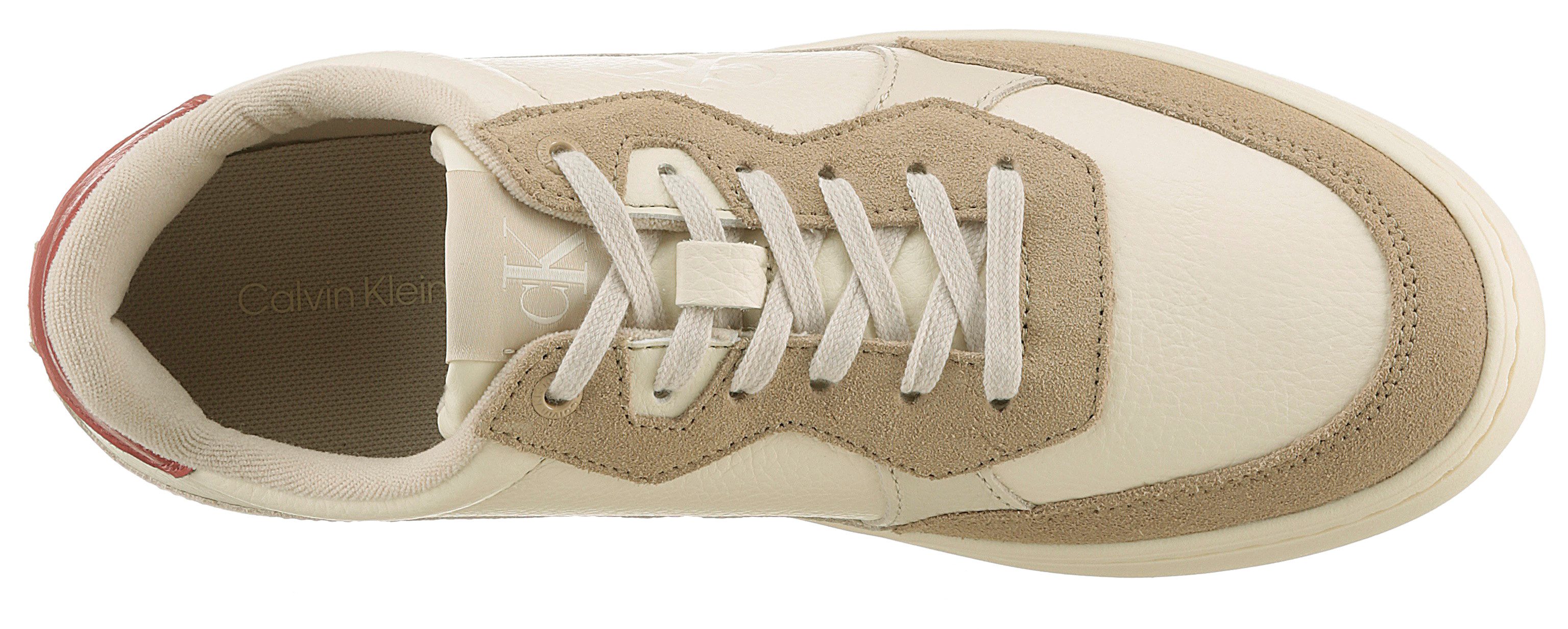 Calvin Klein Plateausneakers CLASSIC CUPSOLE MG WMM vrijetijdsschoen, lage schoen, veterschoen met zij ck-logo