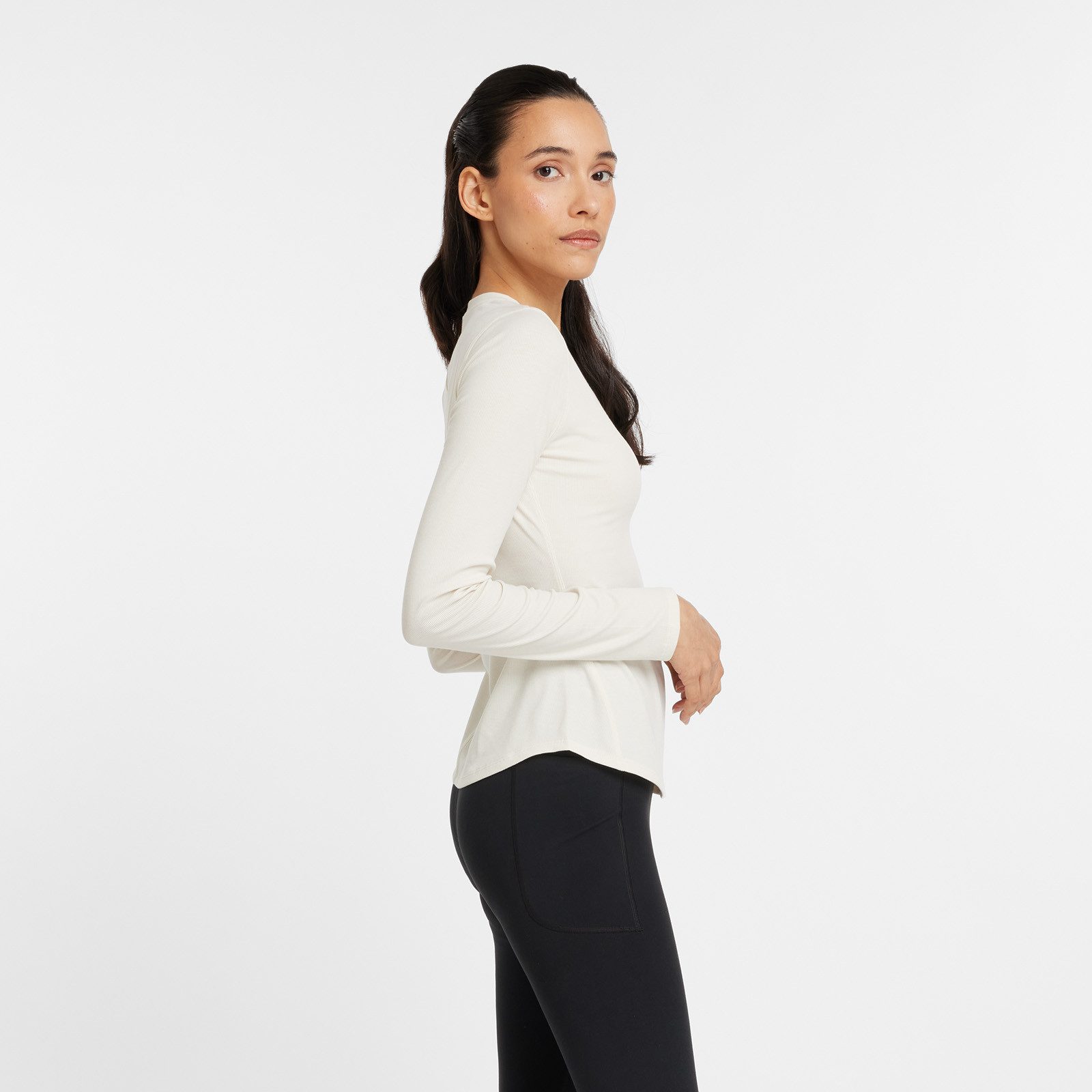New Balance Shirt met lange mouwen Micro-Rib Long Sleeve