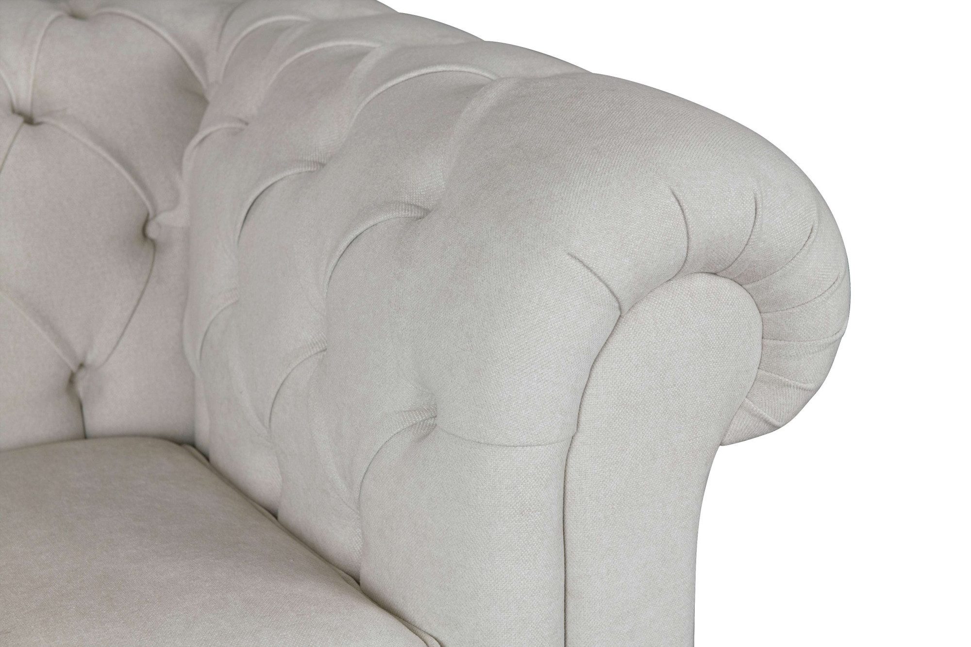 Home affaire 2-zitsbank CHARENTE, Chesterfield bank, golfvering, afmetingen: B/D/H: 147/89/74 cm