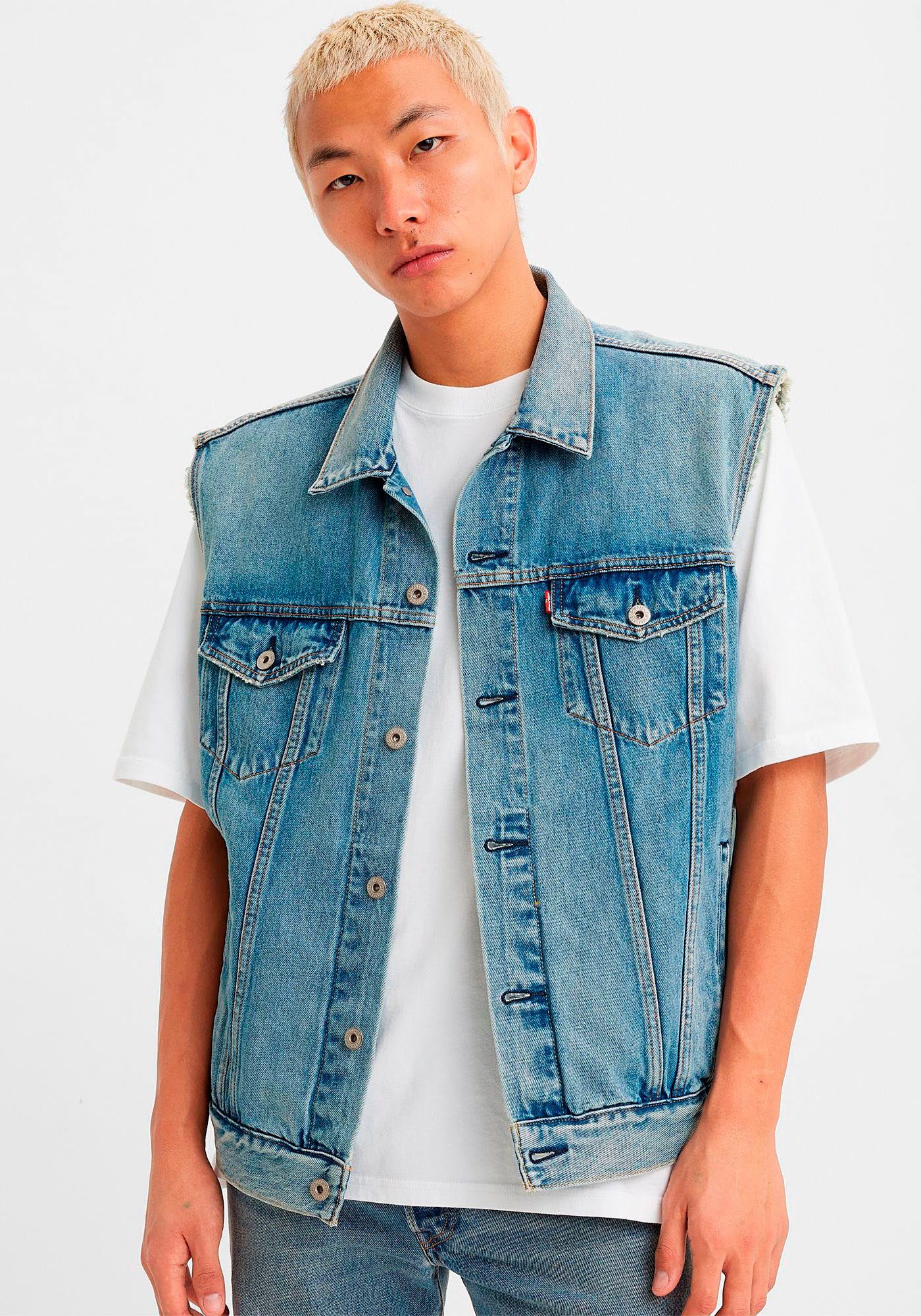 Levi's® Jeansgilet RELAXED TRUCKER VEST MED INDIGO - WORN IN