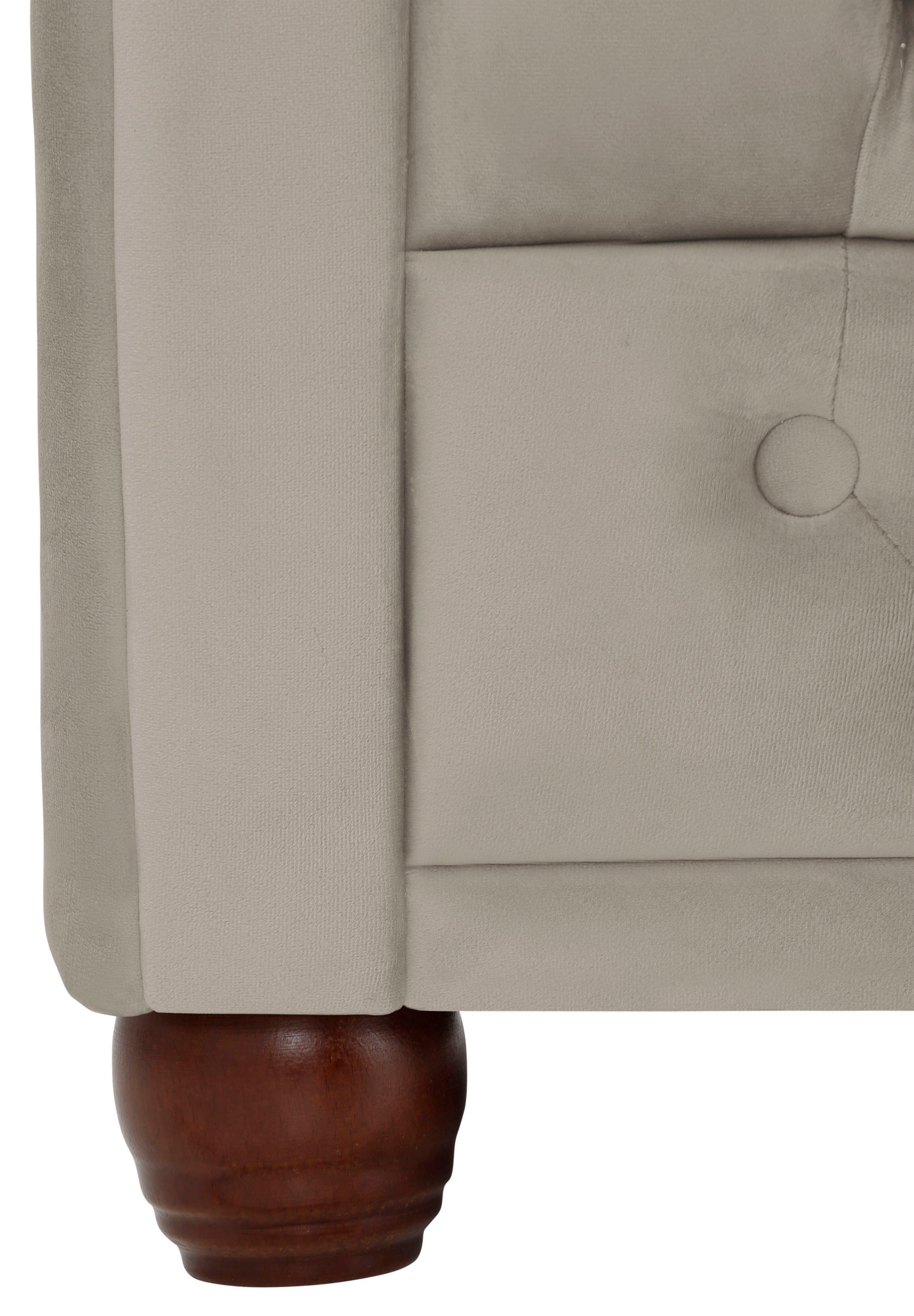 Home affaire Chesterfield-bank New Castle met hoogwaardige capitonnage in chesterfield-design, bxdxh: 203x86x72