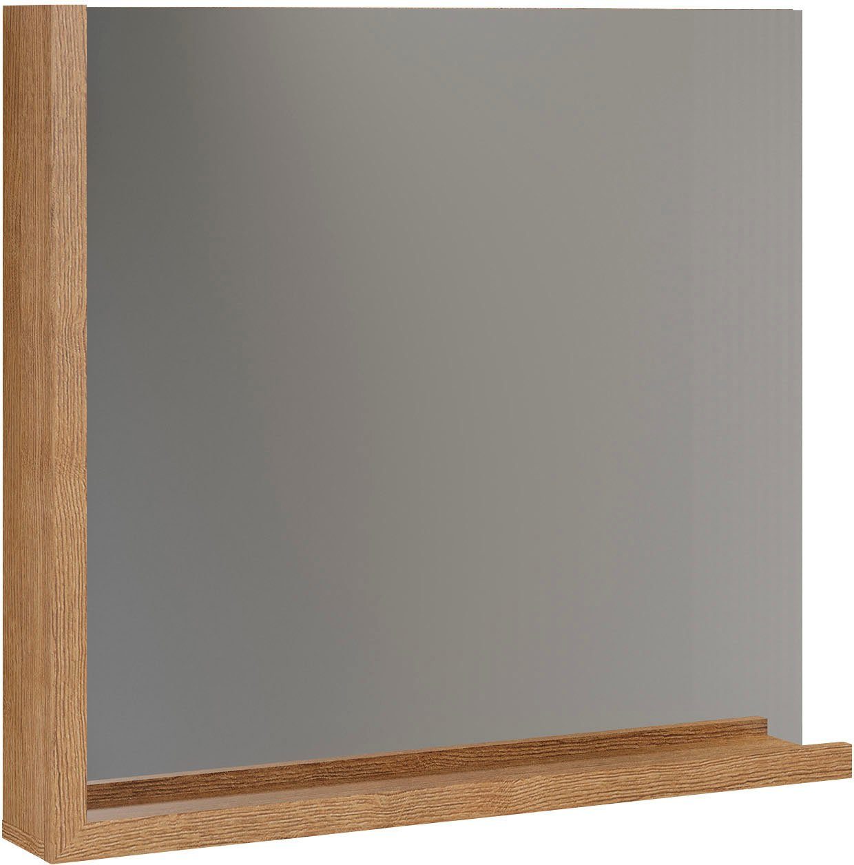 INOSIGN Spiegel Premont Frame en plank in houtlook, bxh ca.: 80 x72 cm (1 stuk)