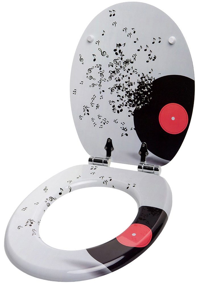 Sanilo Toiletzitting Play Music met soft-closemechanisme